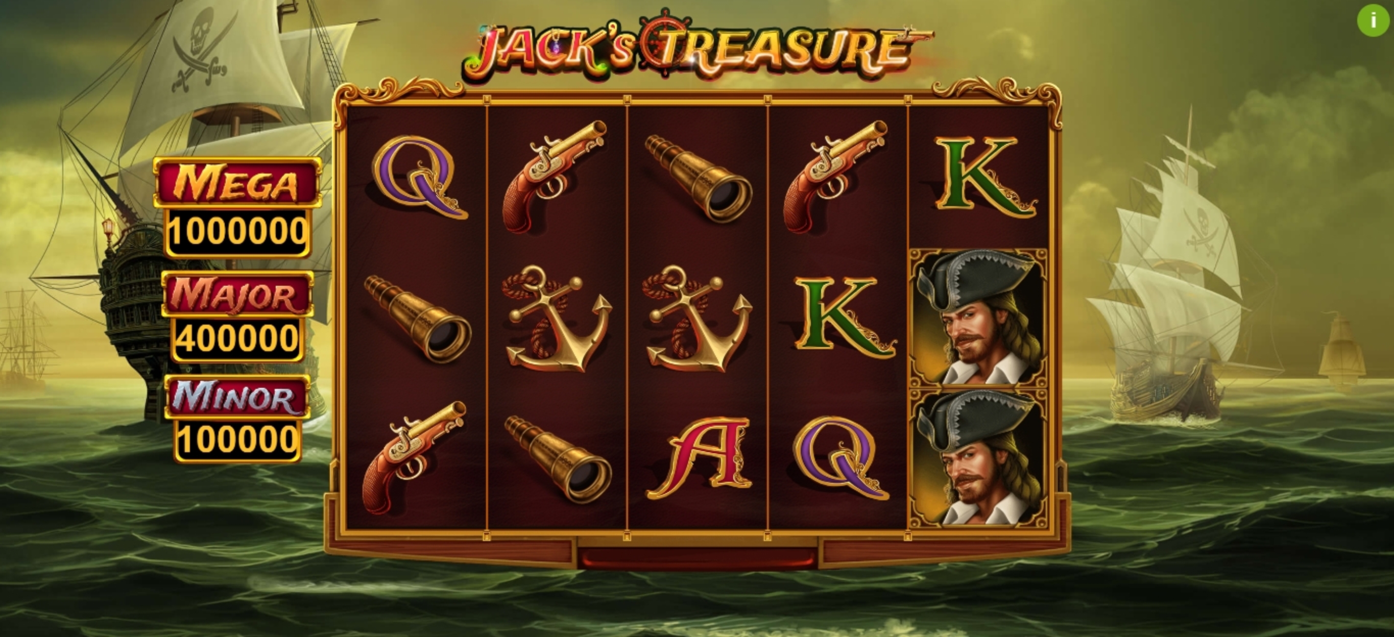Reels in Jack Treasure Slot Game by PariPlay