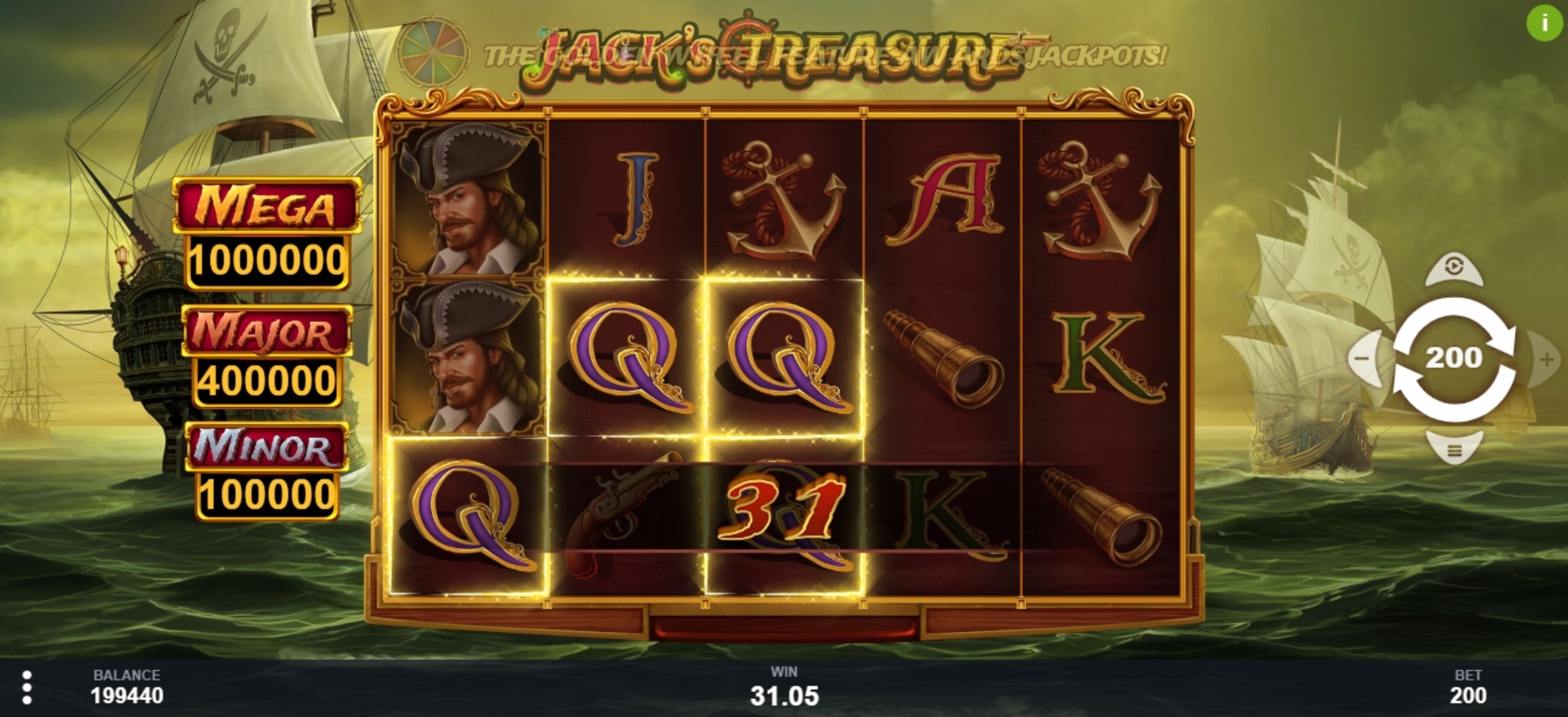 Win Money in Jack Treasure Free Slot Game by PariPlay