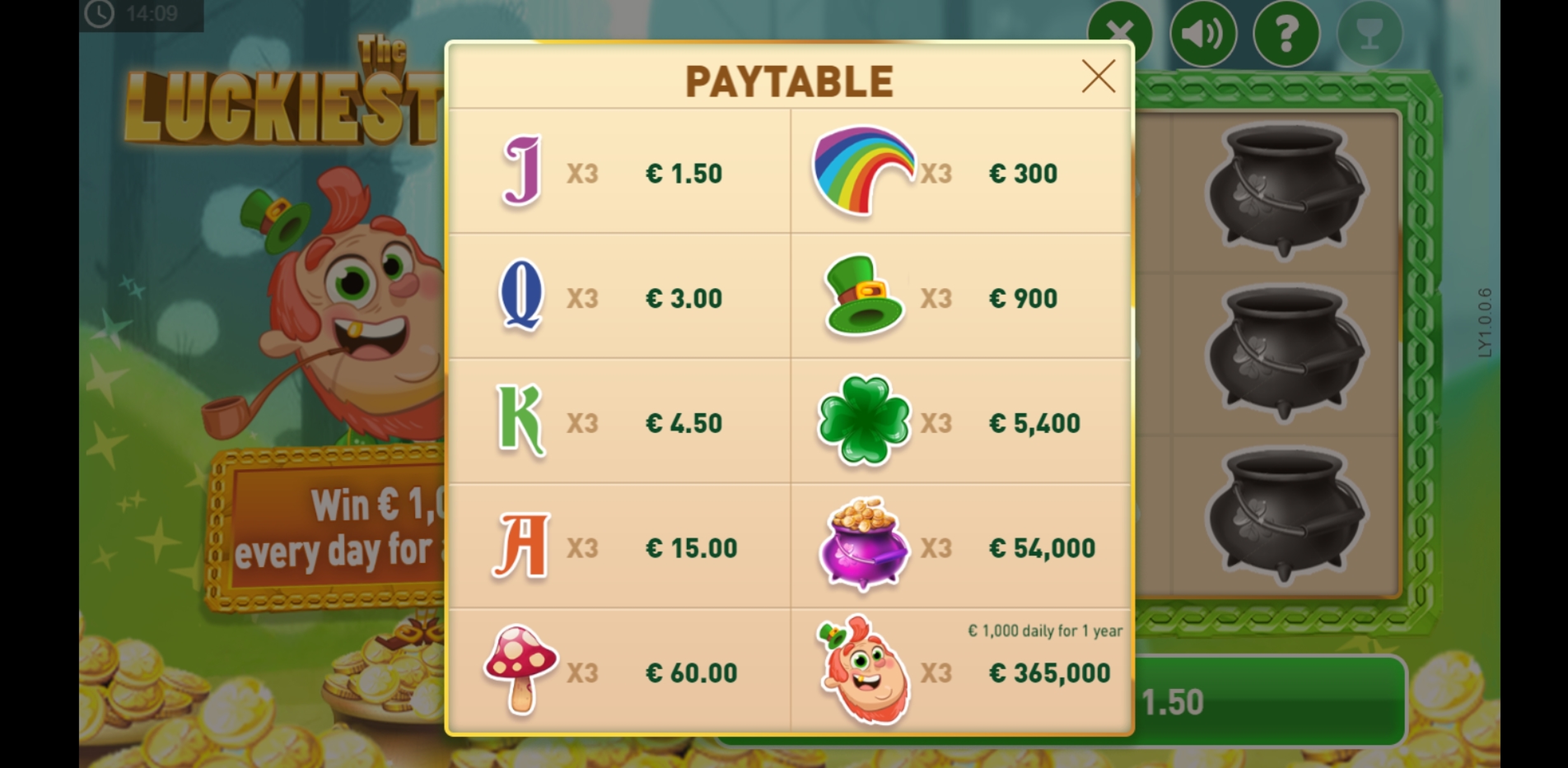 Info of The Luckiest Year Scratch Slot Game by PariPlay