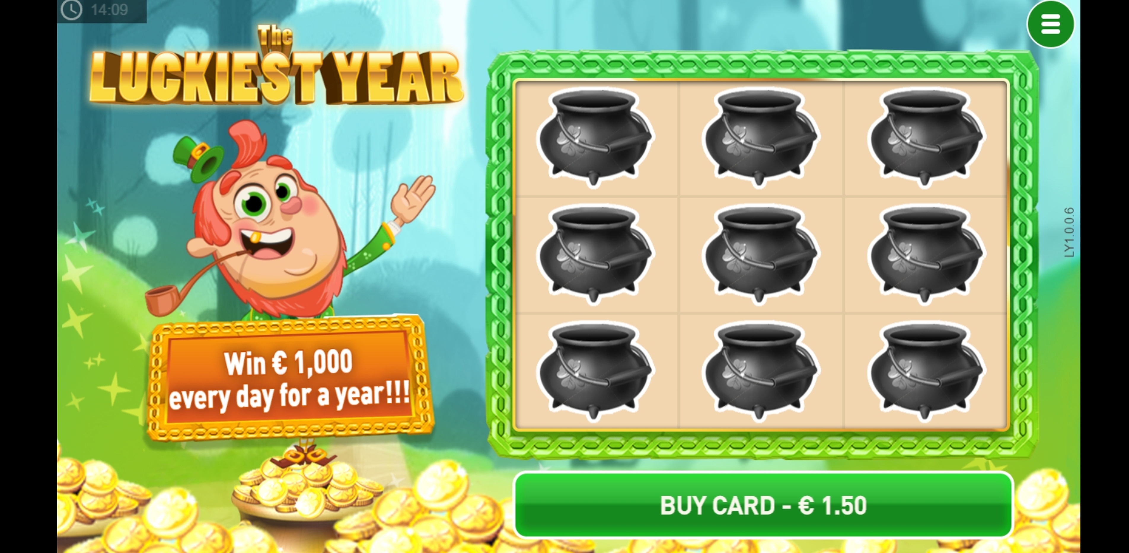 Reels in The Luckiest Year Scratch Slot Game by PariPlay
