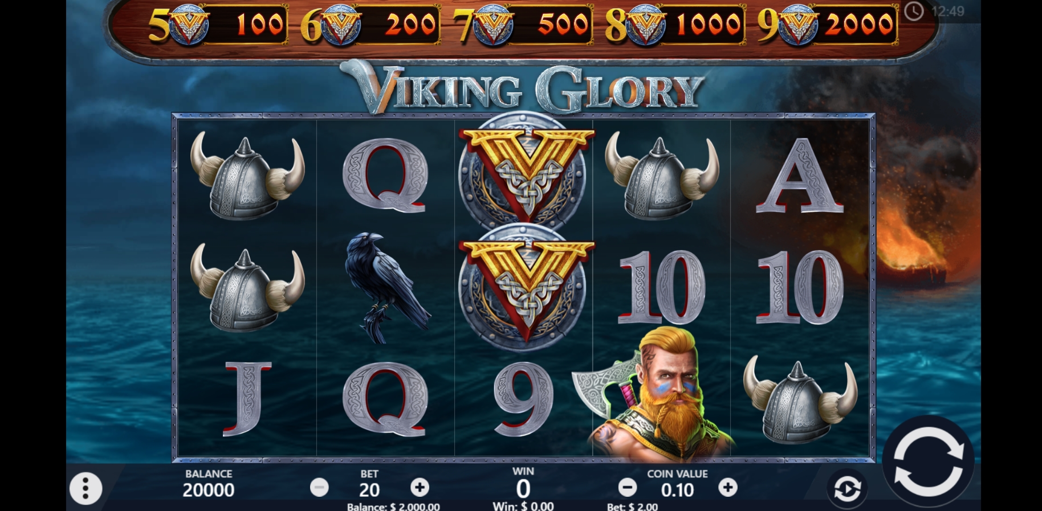 Reels in Viking Glory Slot Game by PariPlay