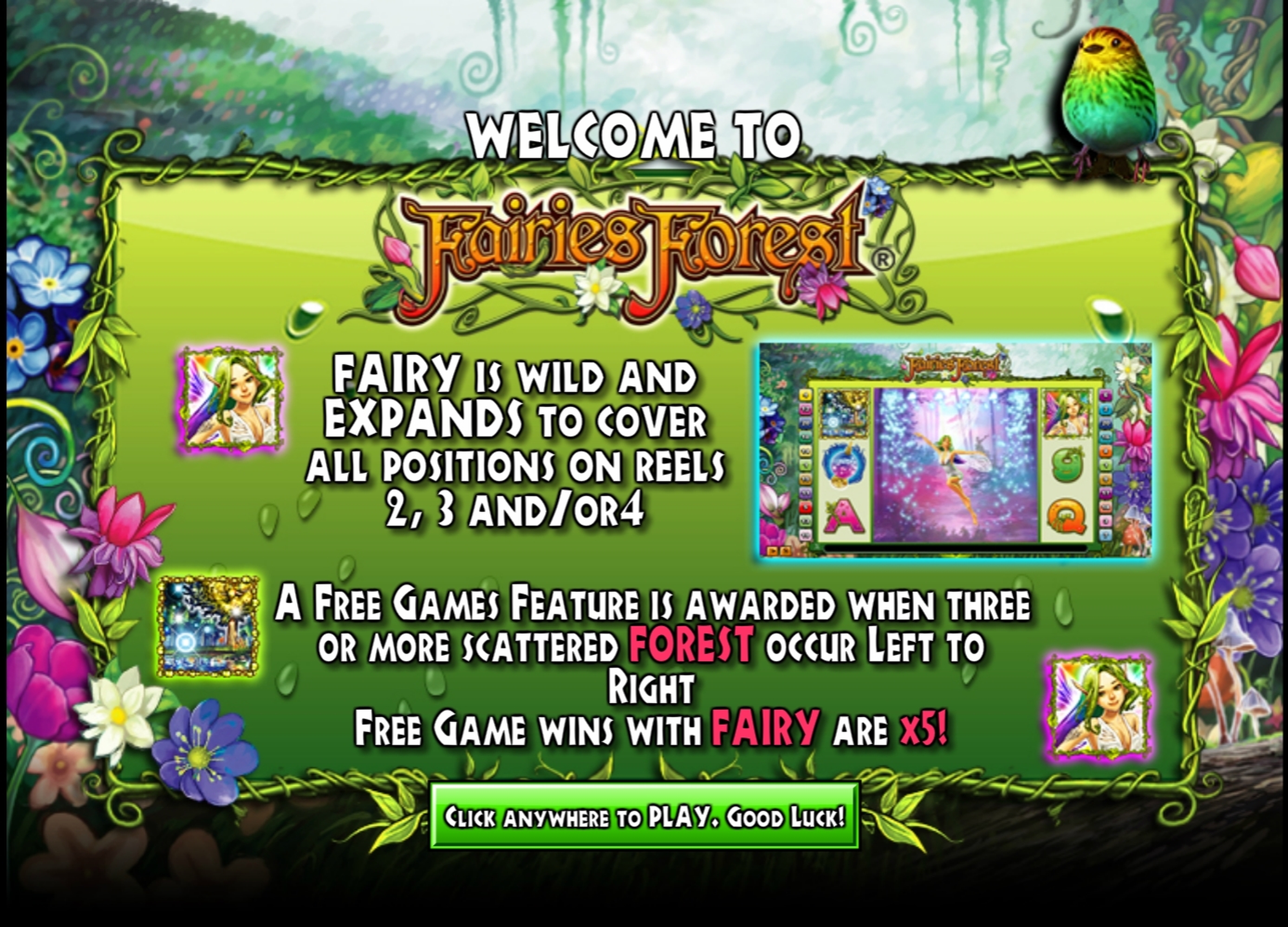 Play Fairy Forest Free Casino Slot Game by Platipus