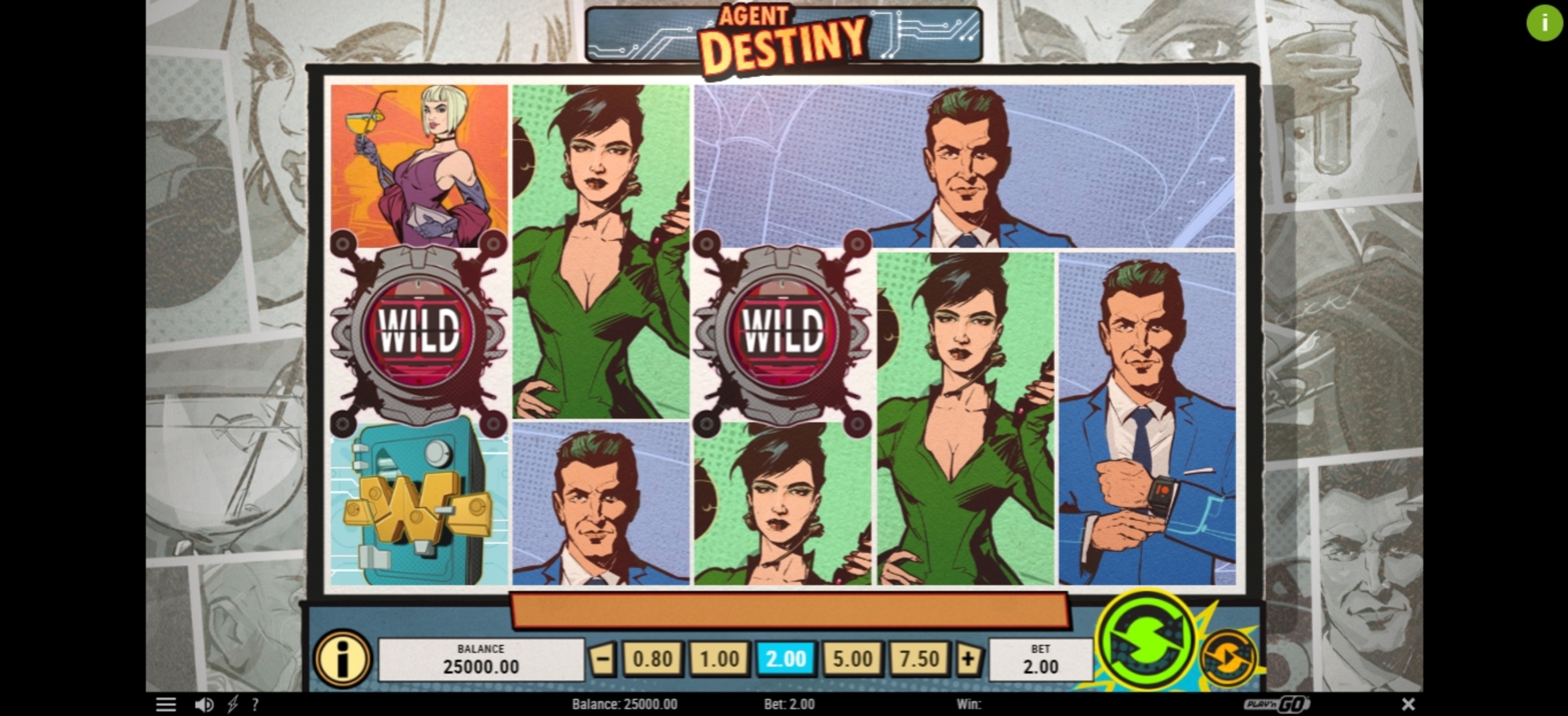 Reels in Agent Destiny Slot Game by Playn GO