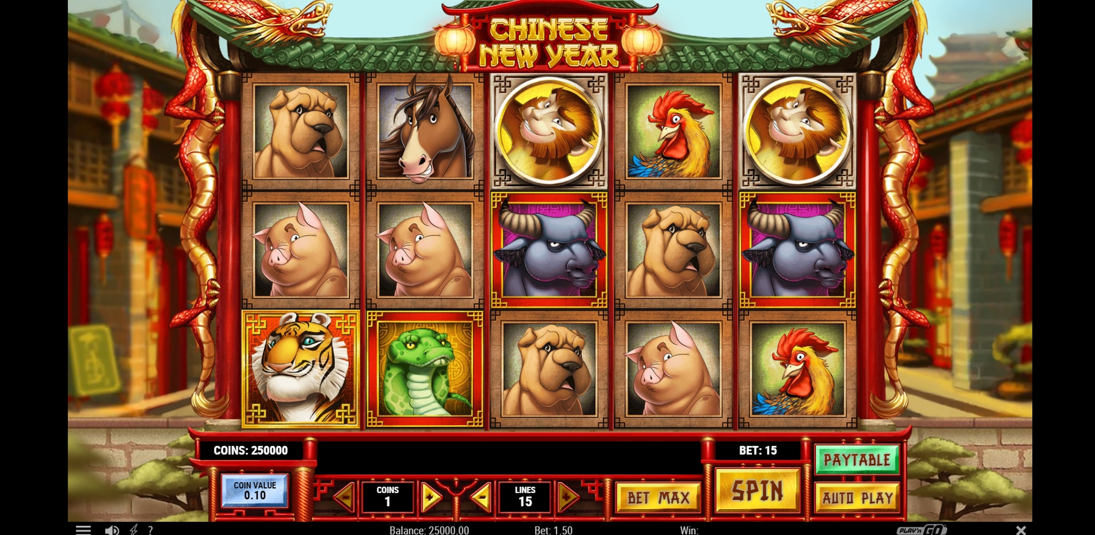 Reels in Chinese New Year Slot Game by Playn GO