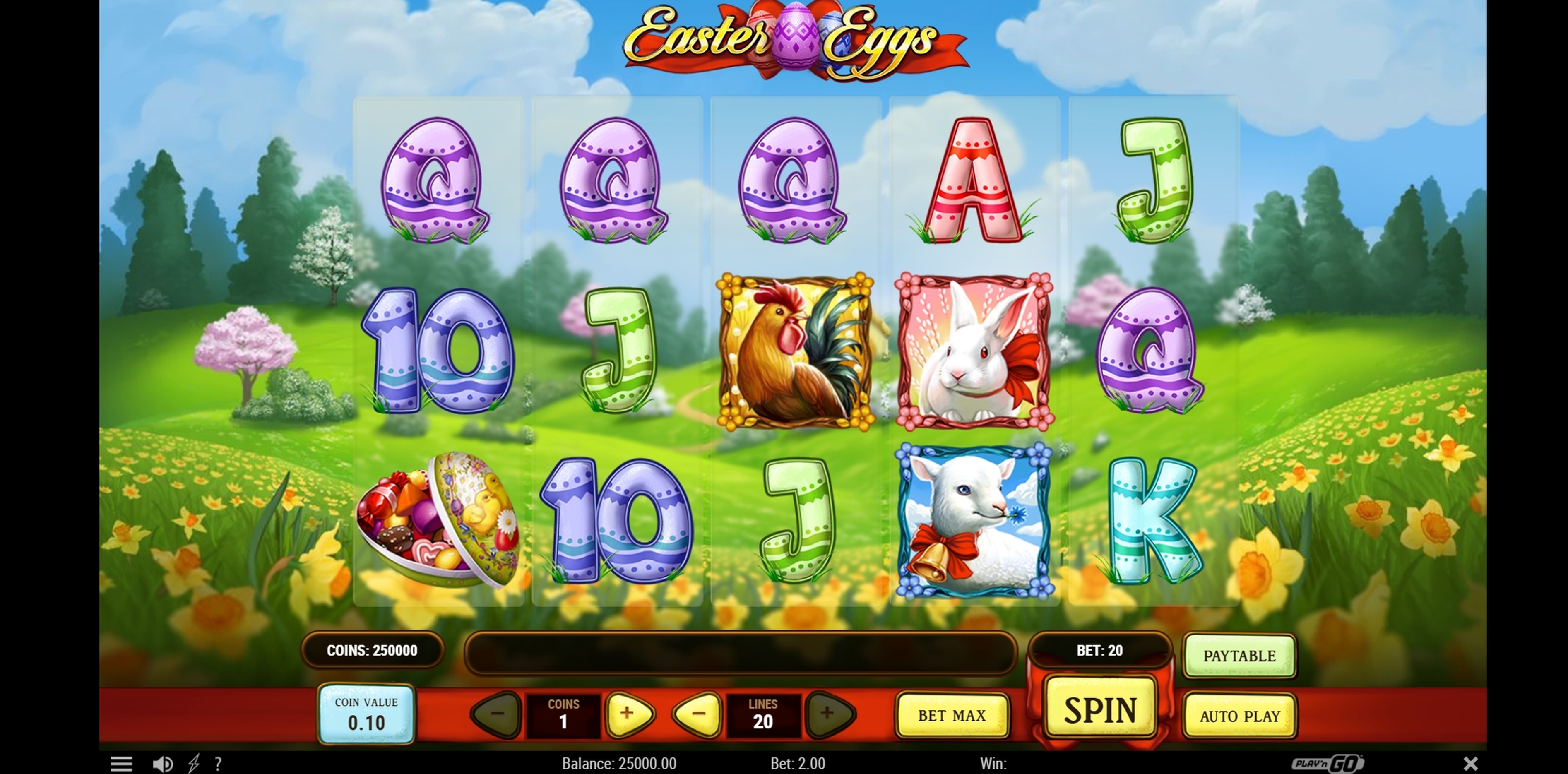 Reels in Easter Eggs Slot Game by Playn GO