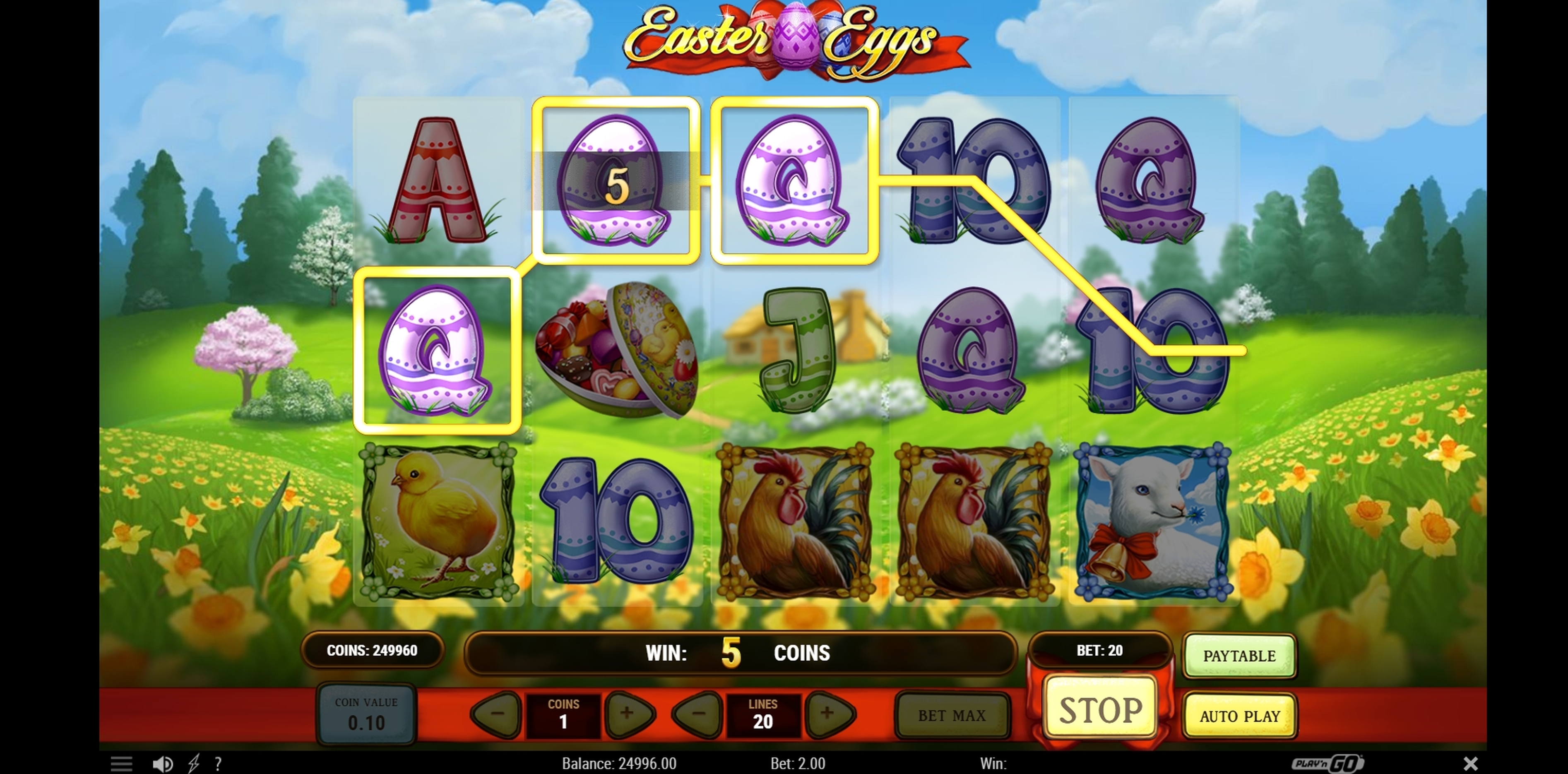 Win Money in Easter Eggs Free Slot Game by Playn GO