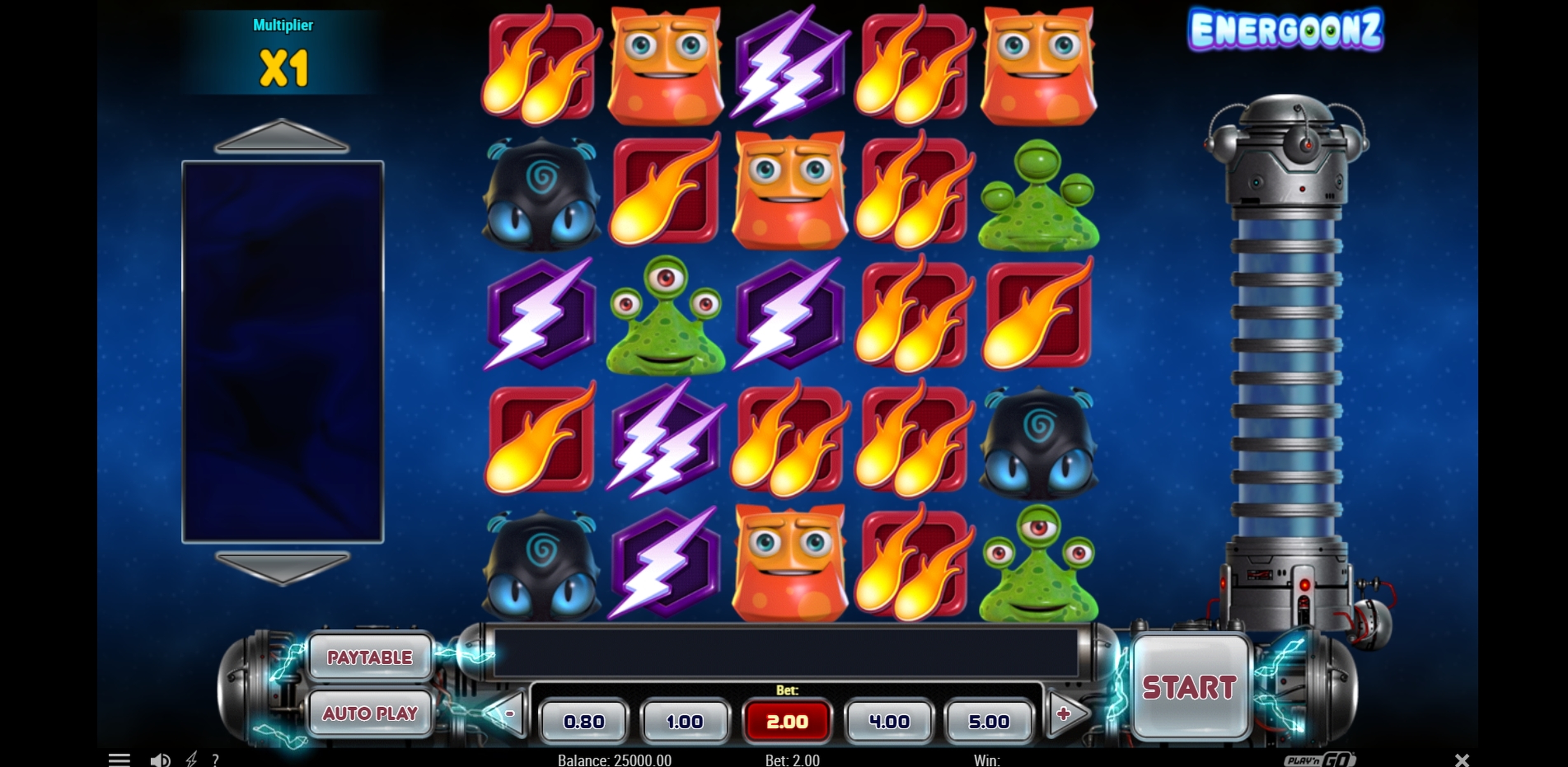 Reels in Energoonz Slot Game by Playn GO