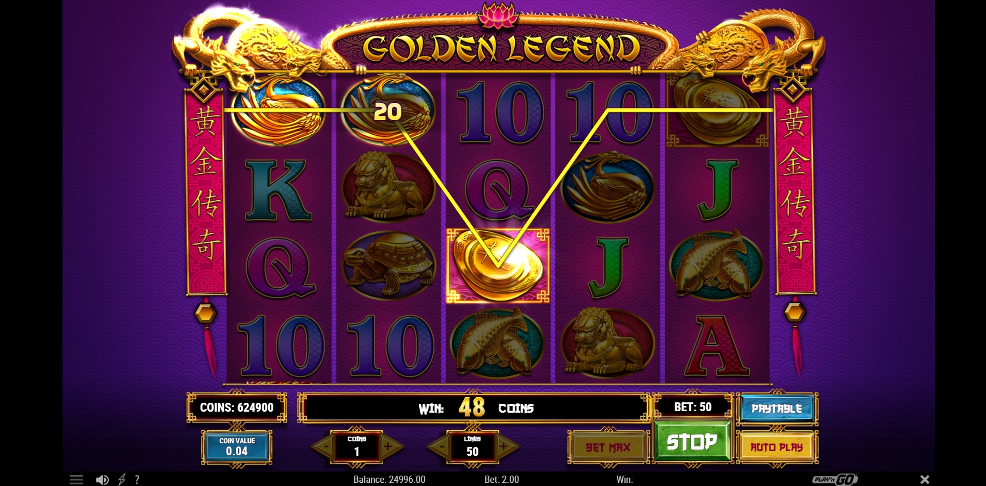 Win Money in Golden Legend Free Slot Game by Playn GO