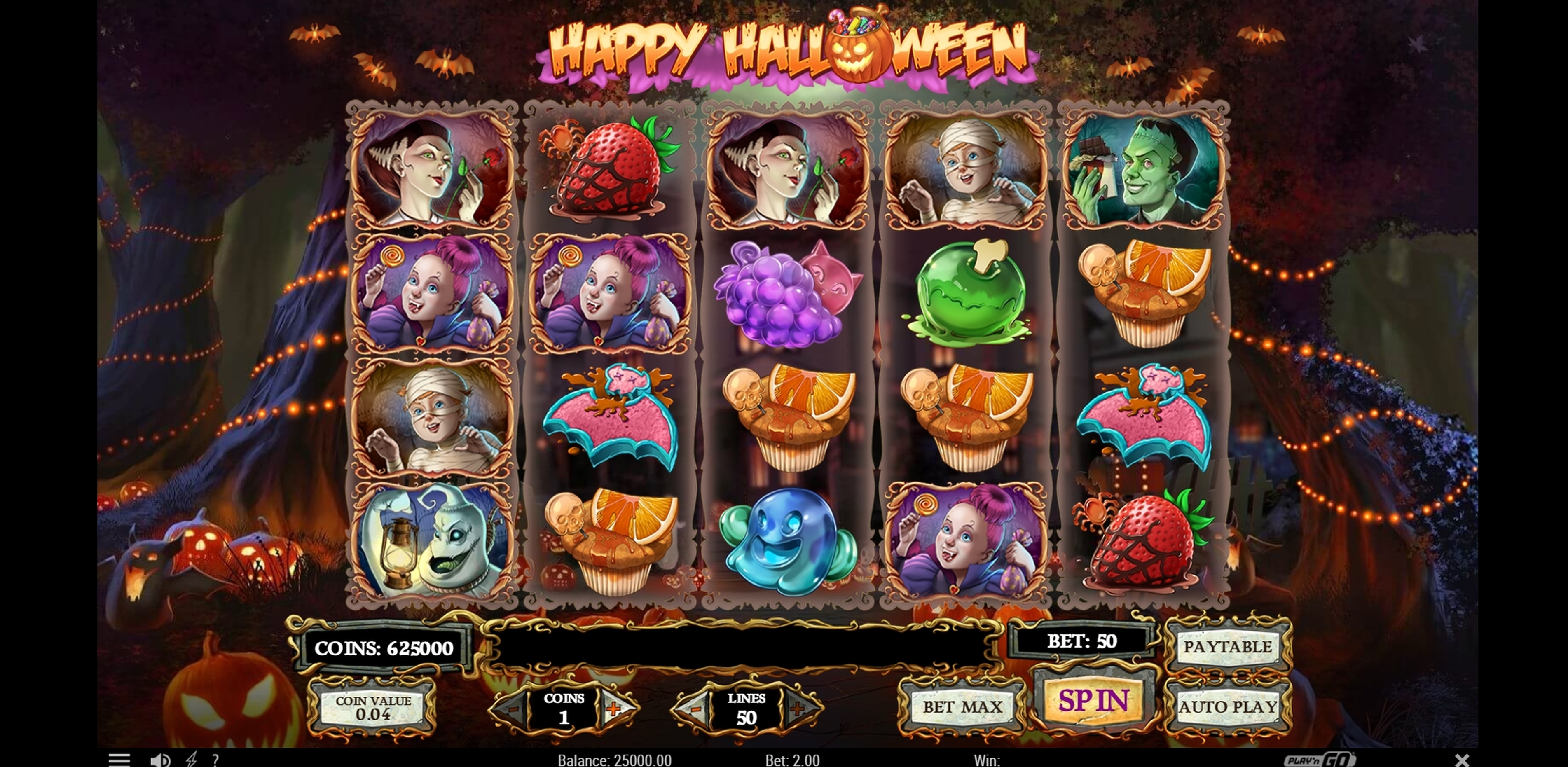 Reels in Happy Halloween Slot Game by Playn GO