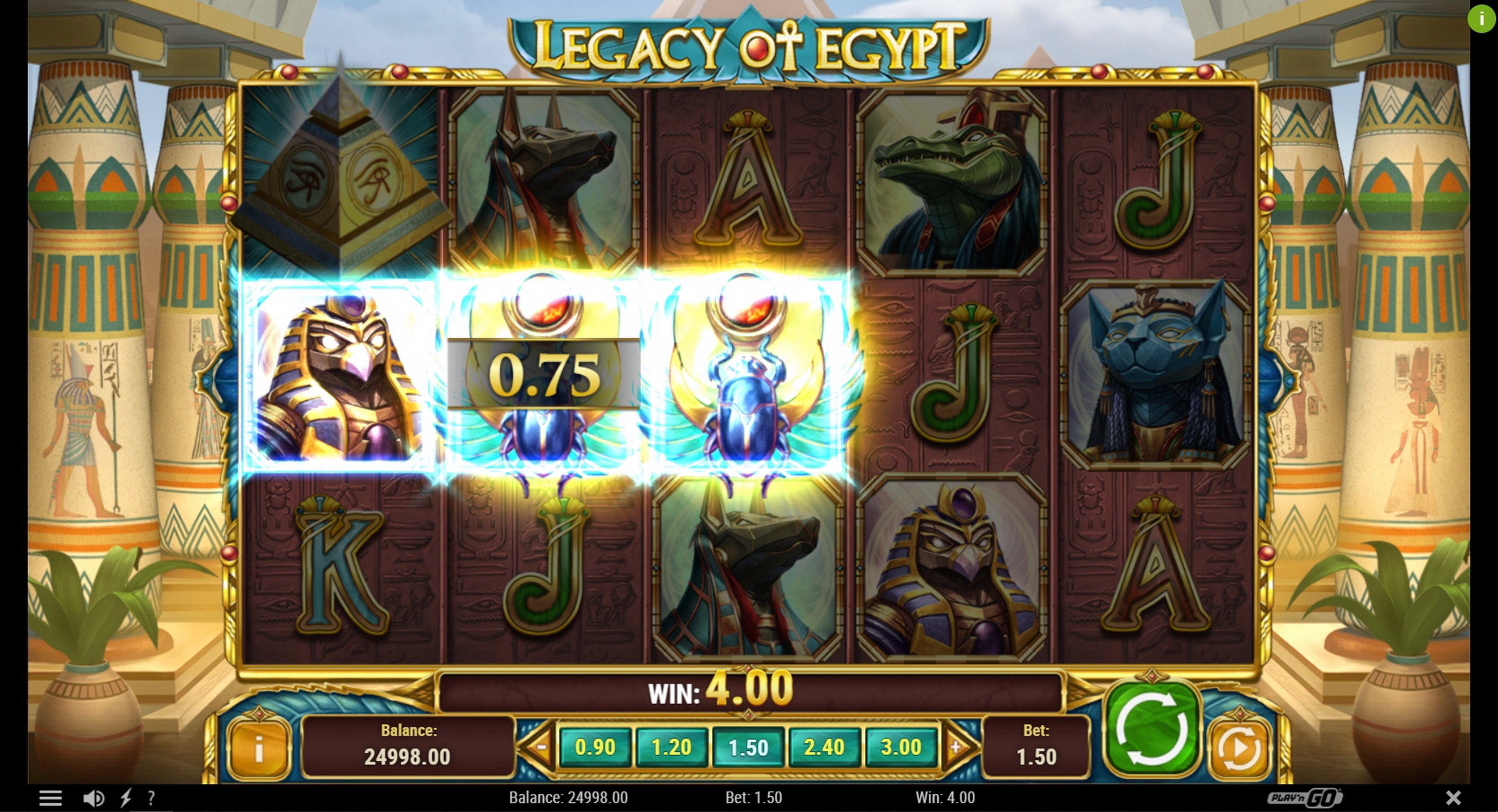 Win Money in Legacy Of Egypt Free Slot Game by Playn GO