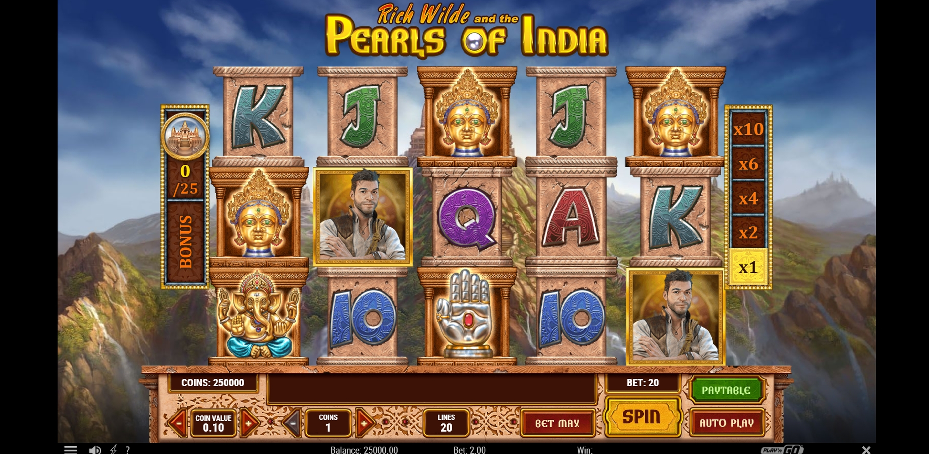 Reels in Pearls of India Slot Game by Playn GO