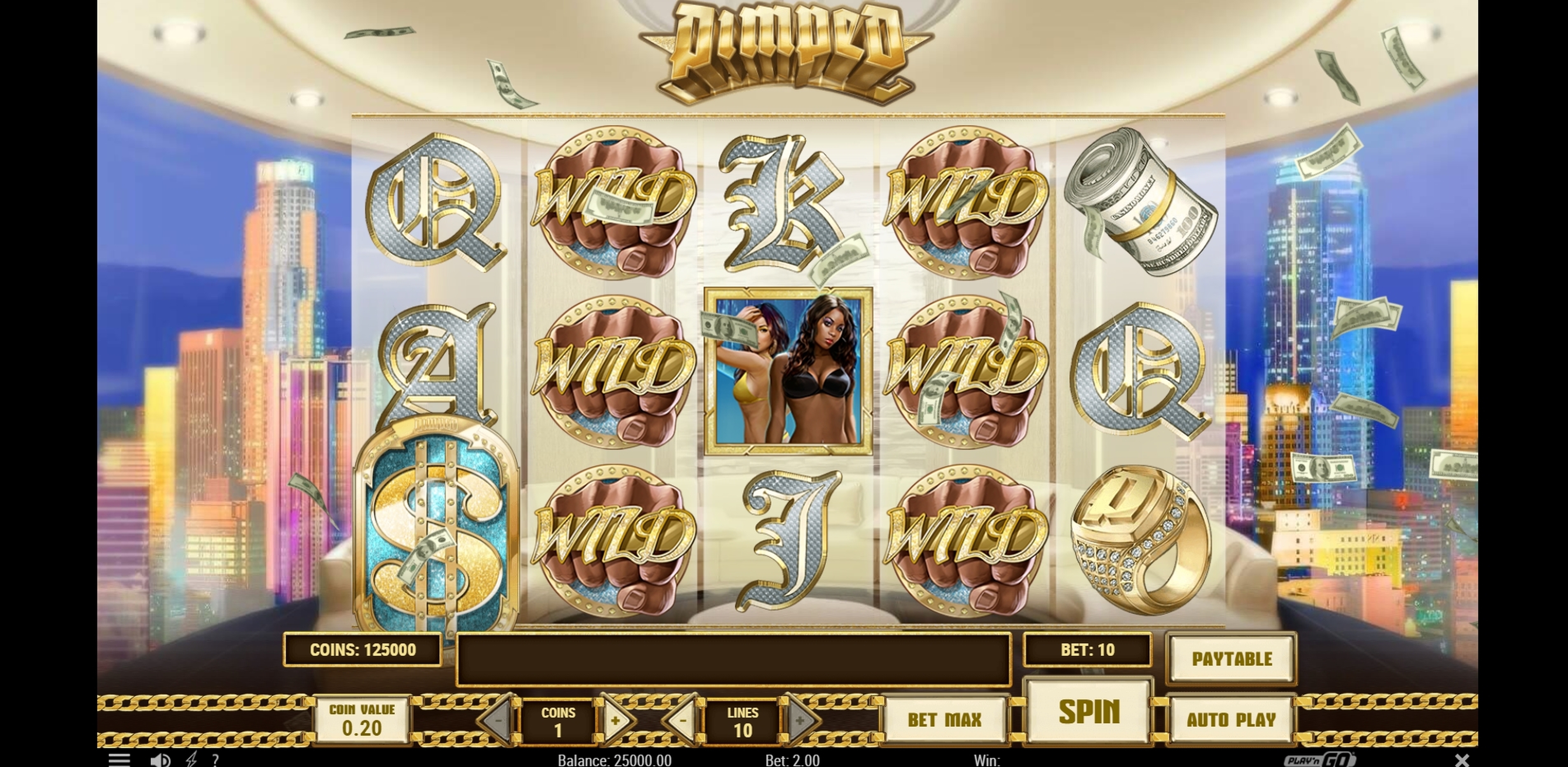 Reels in Pimped Slot Game by Playn GO