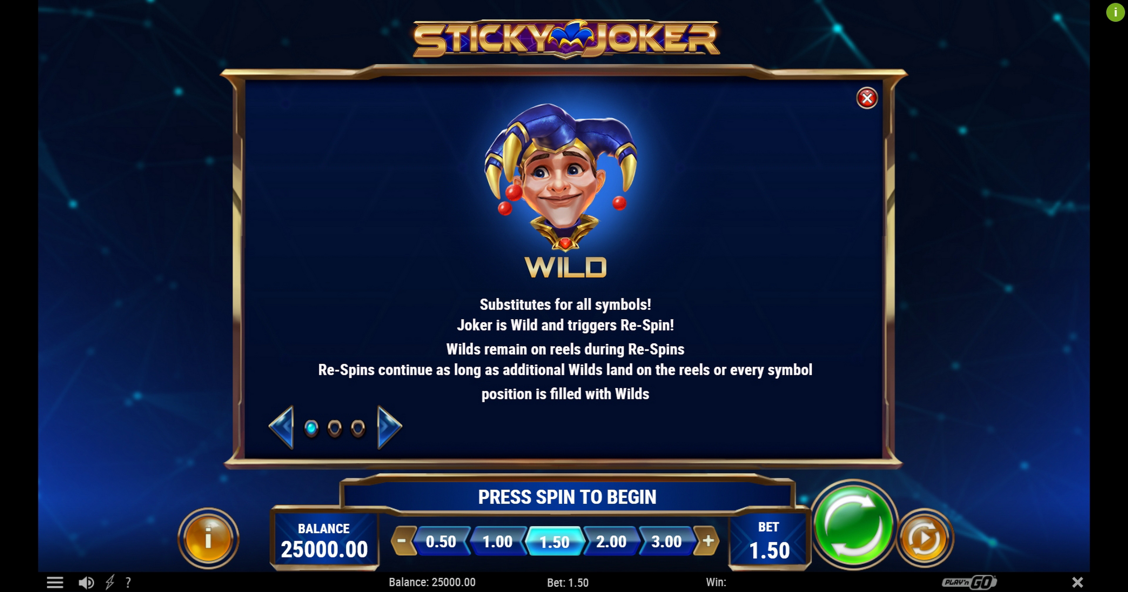 Info of Sticky Joker Slot Game by Playn GO