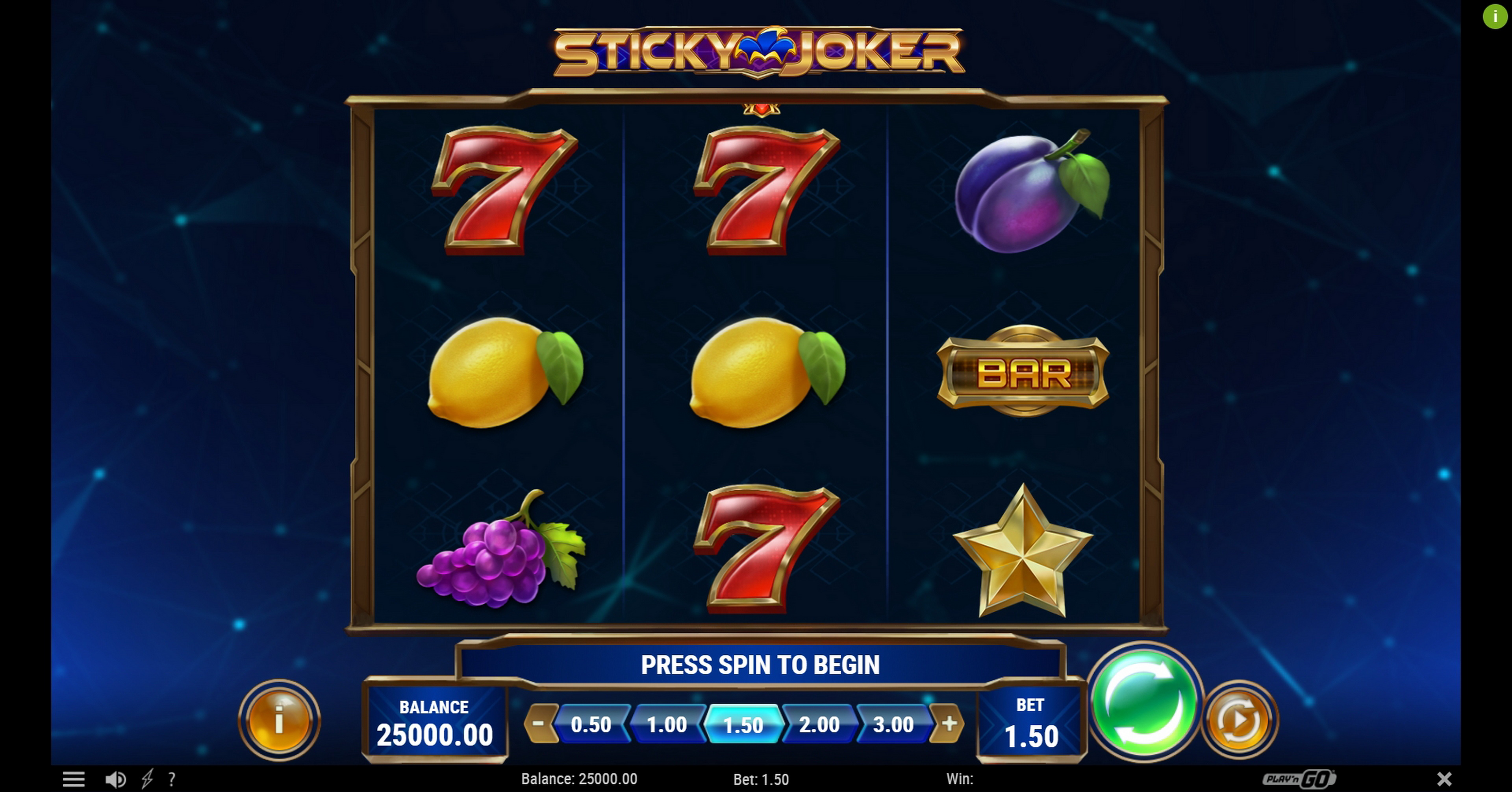 Reels in Sticky Joker Slot Game by Playn GO