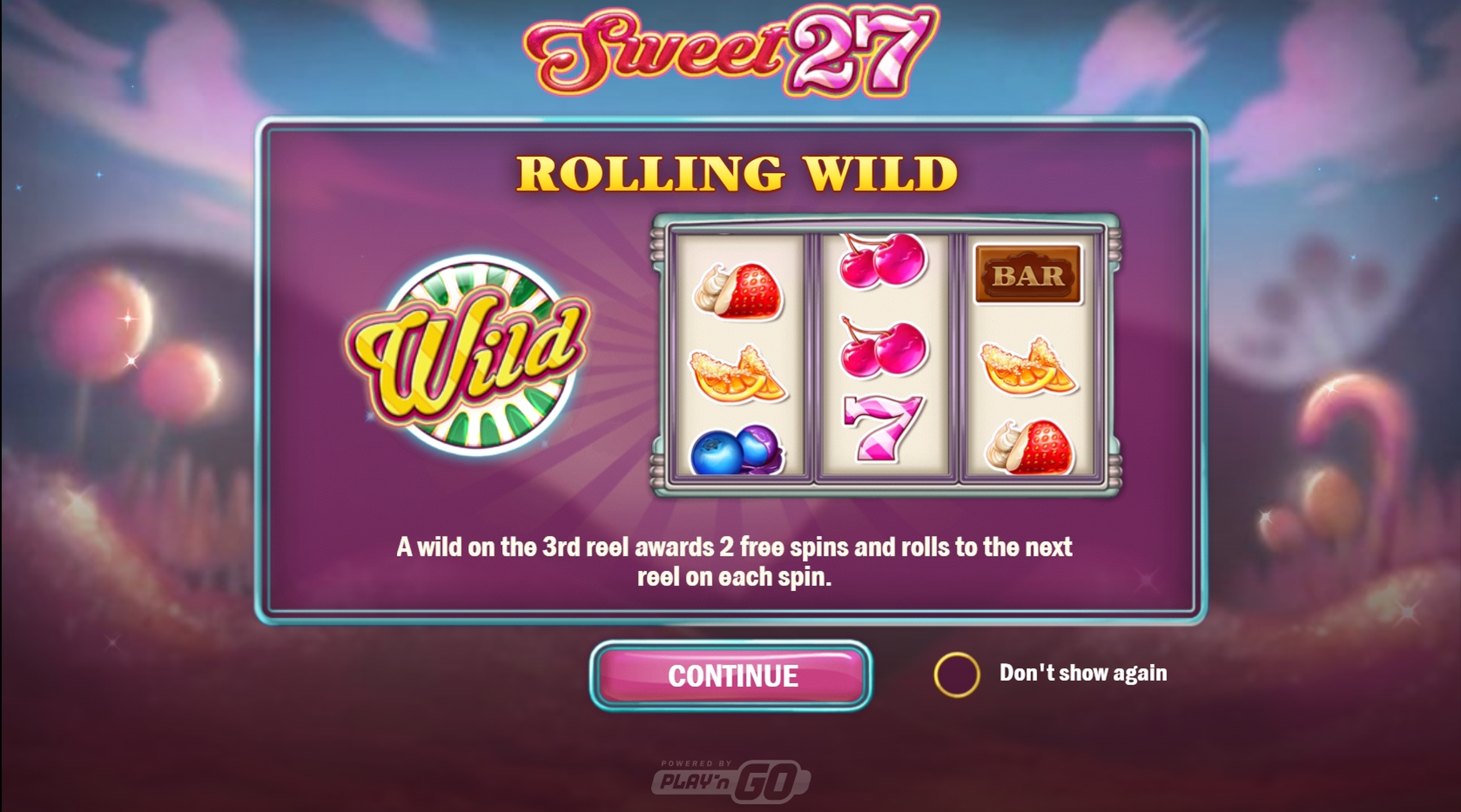 Play Sweet 27 Free Casino Slot Game by Playn GO