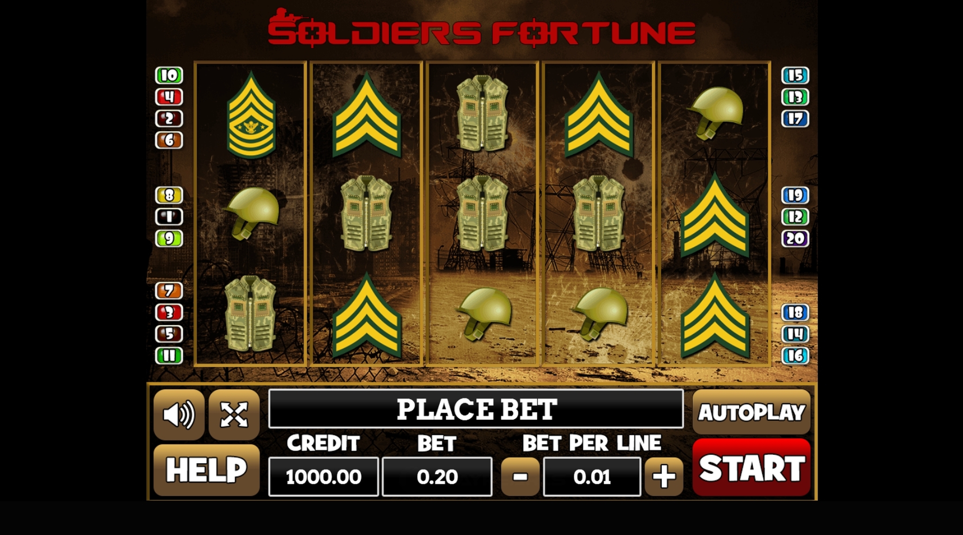 Reels in Soldiers Fortune Slot Game by PlayPearls