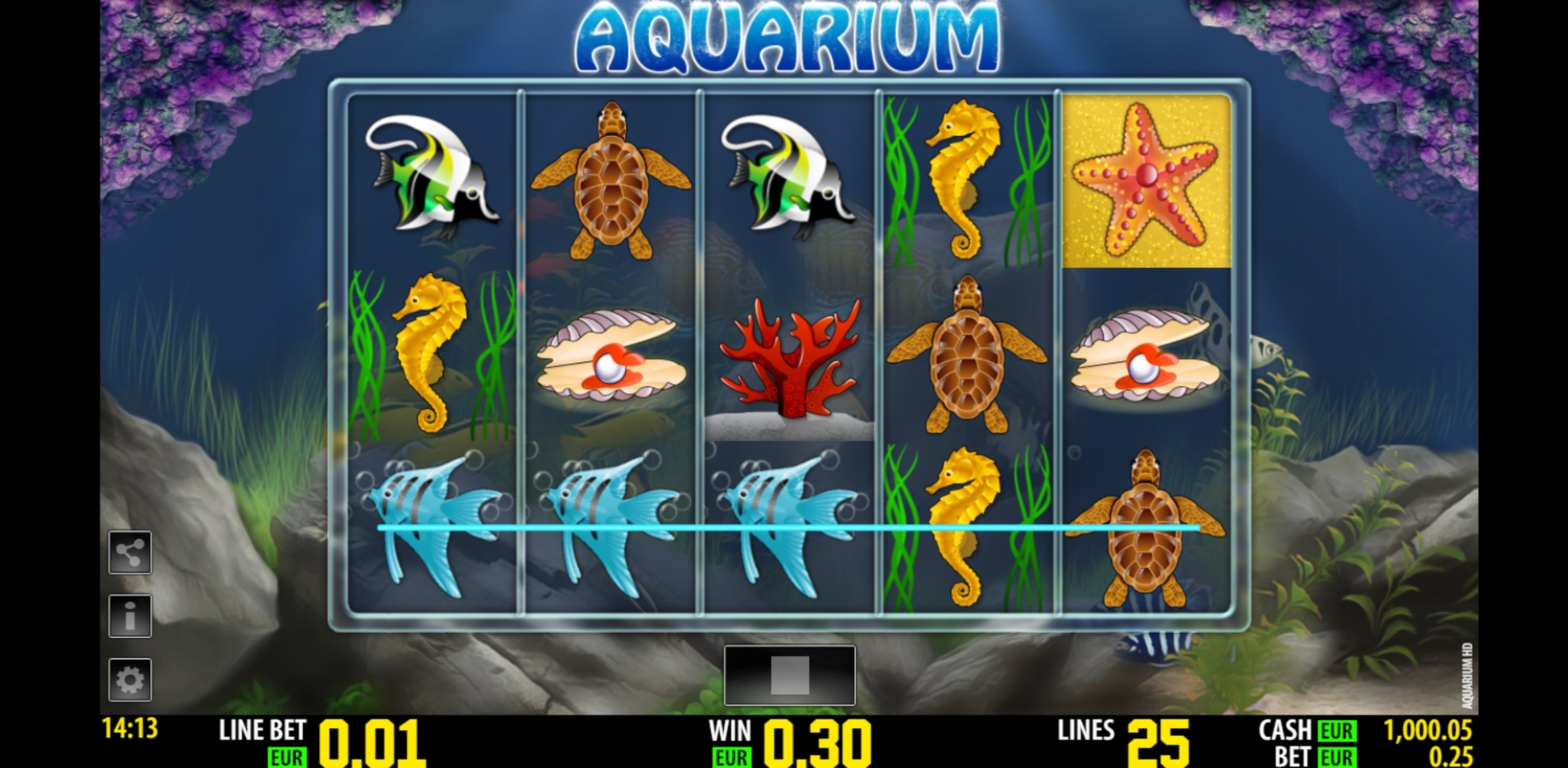 Win Money in Aquarium Free Slot Game by Playson