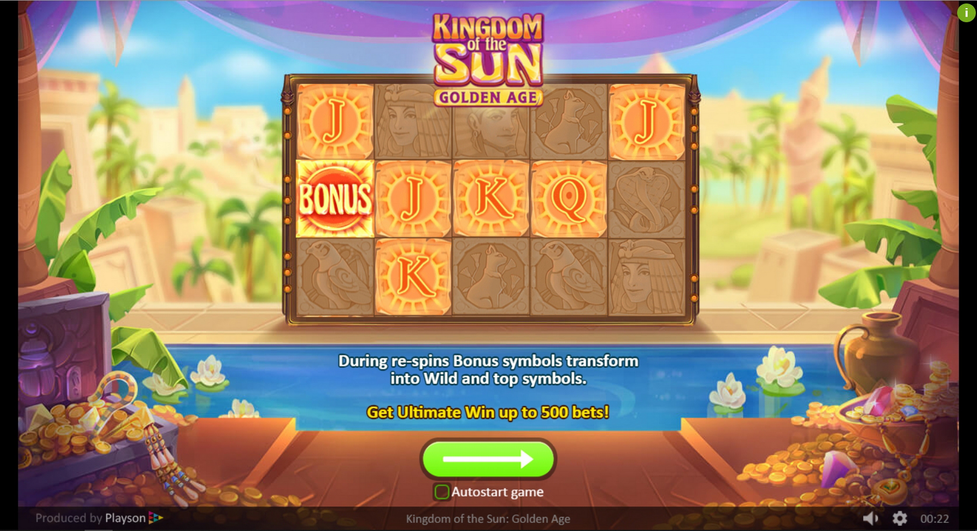 Play Kingdom of the Sun: Golden Age Free Casino Slot Game by Playson