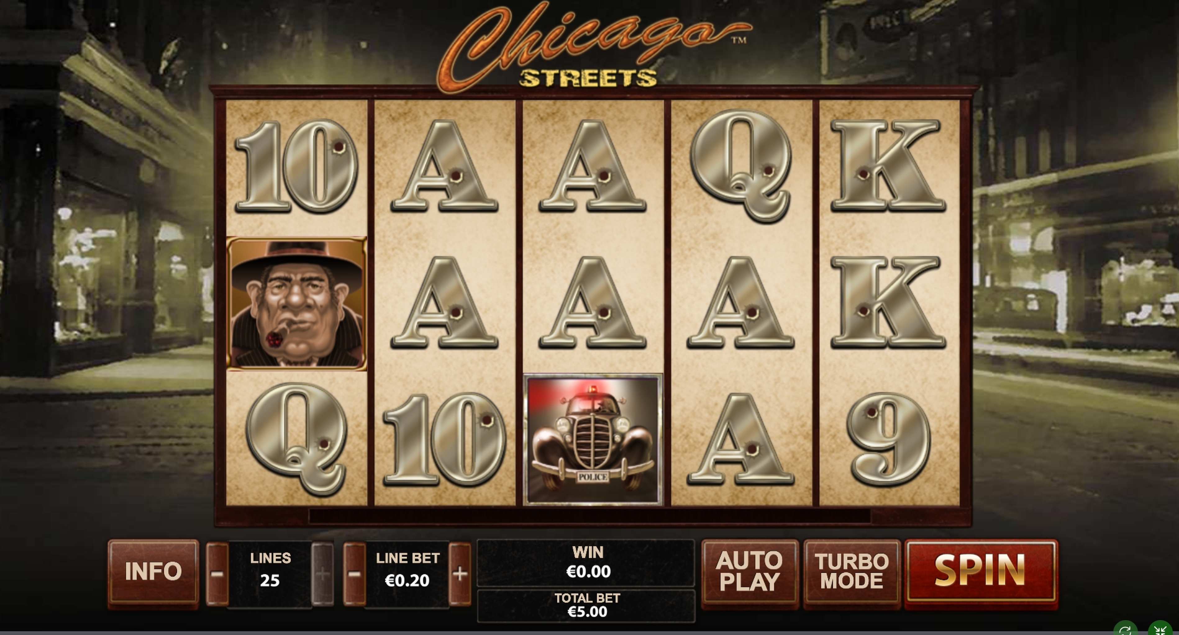 Reels in Chicago Streets Slot Game by Playtech