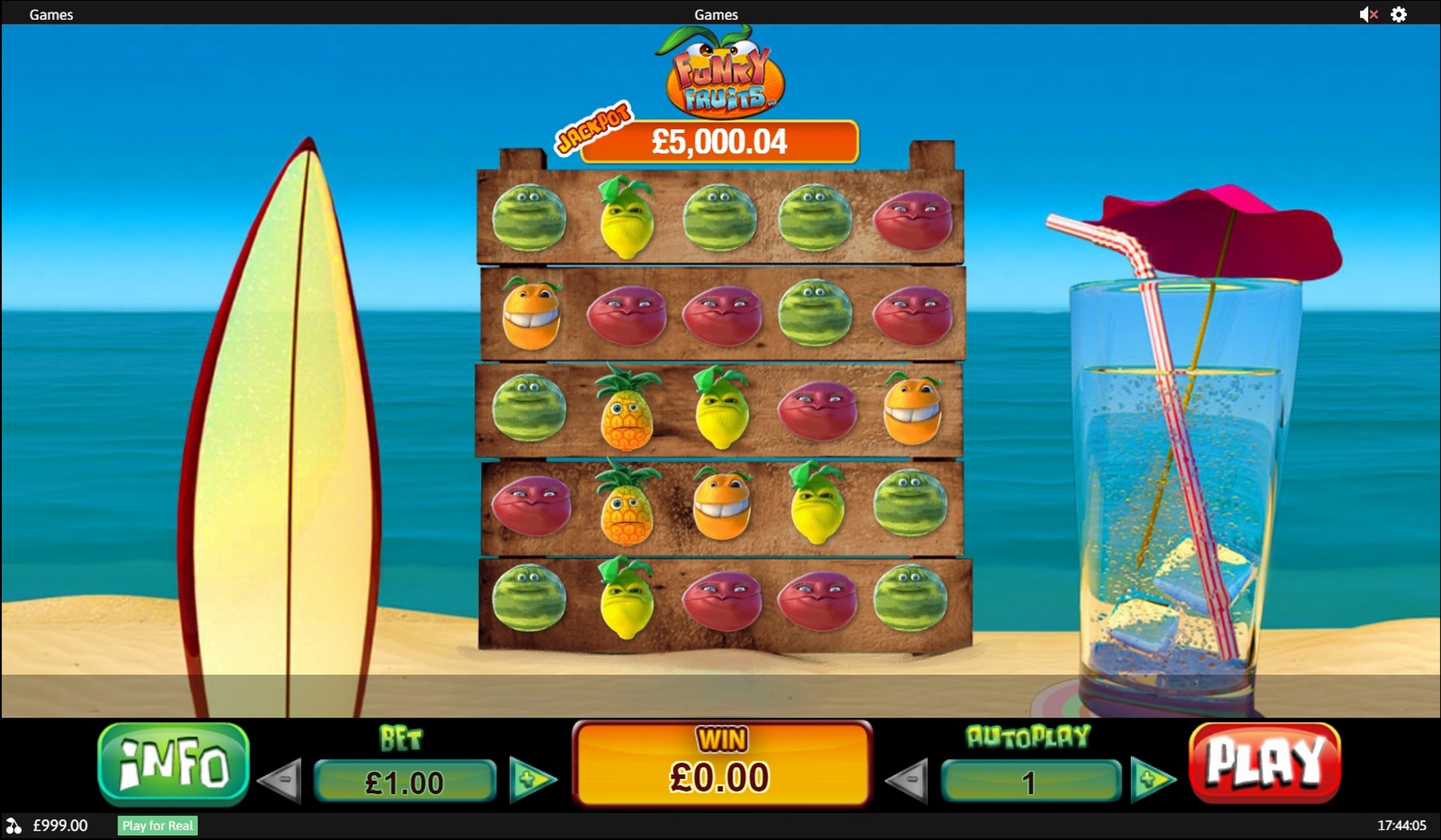 Reels in Funky Fruits Slot Game by Playtech