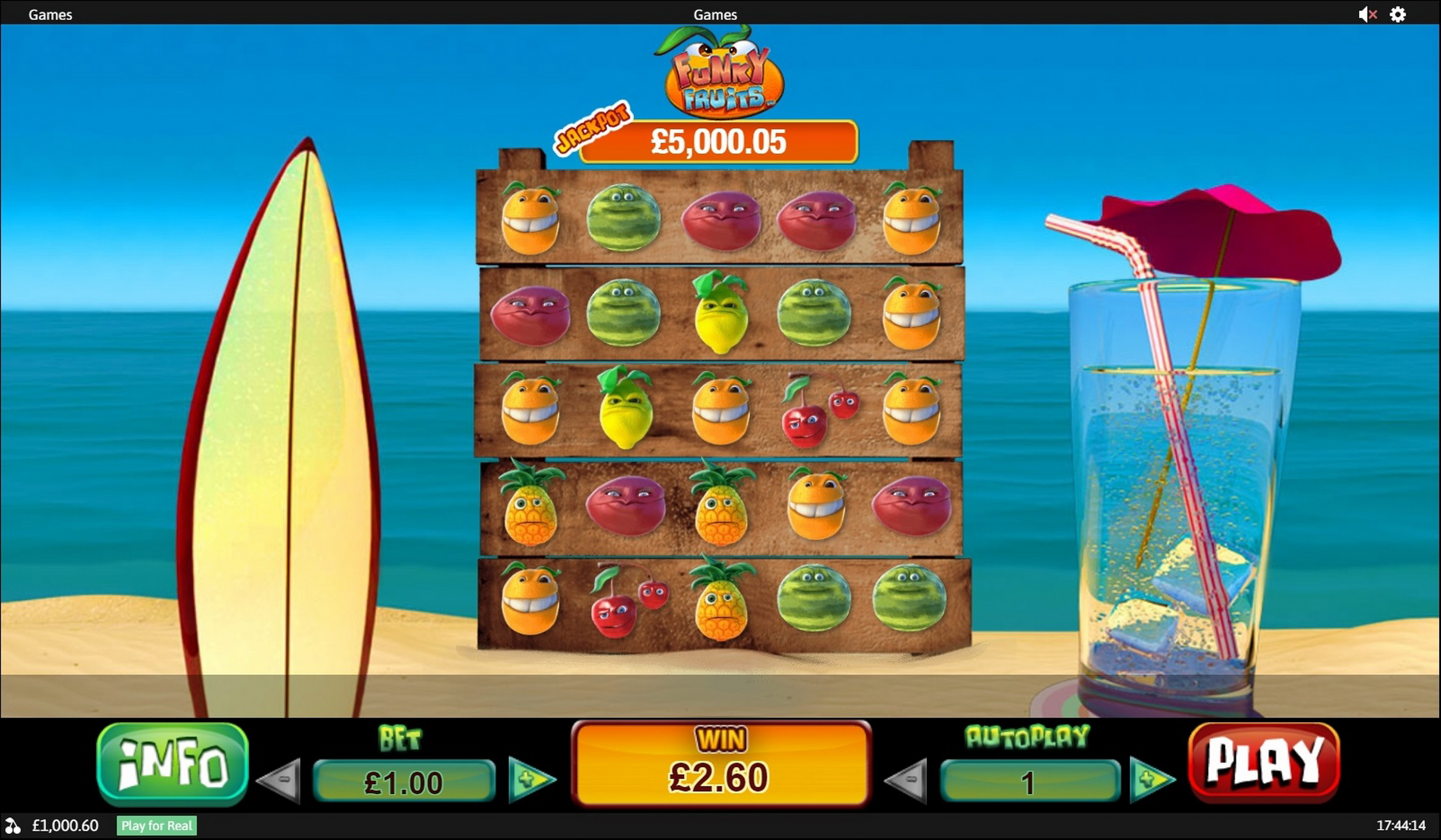 Win Money in Funky Fruits Free Slot Game by Playtech