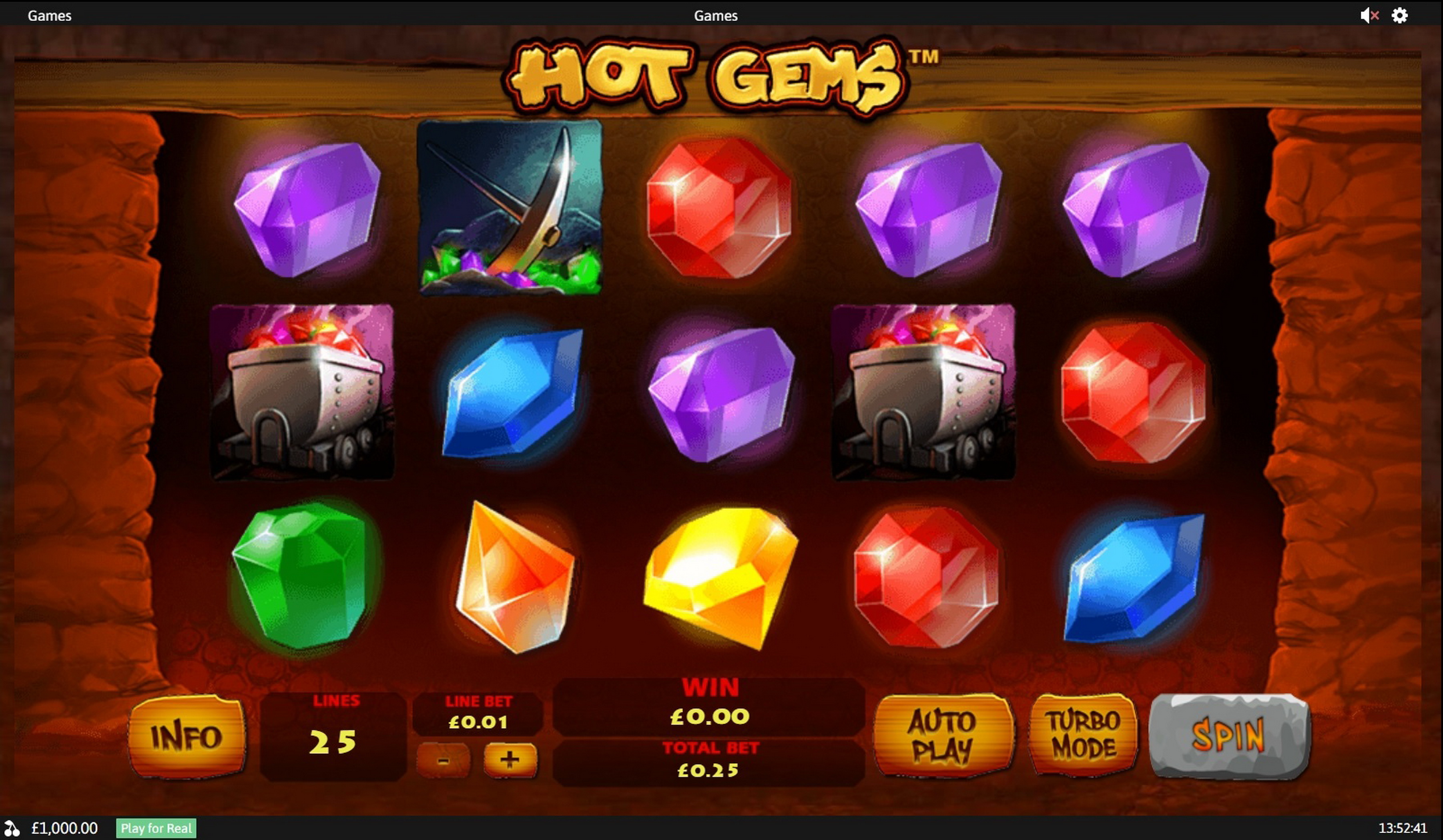 Reels in Hot Gems Slot Game by Playtech