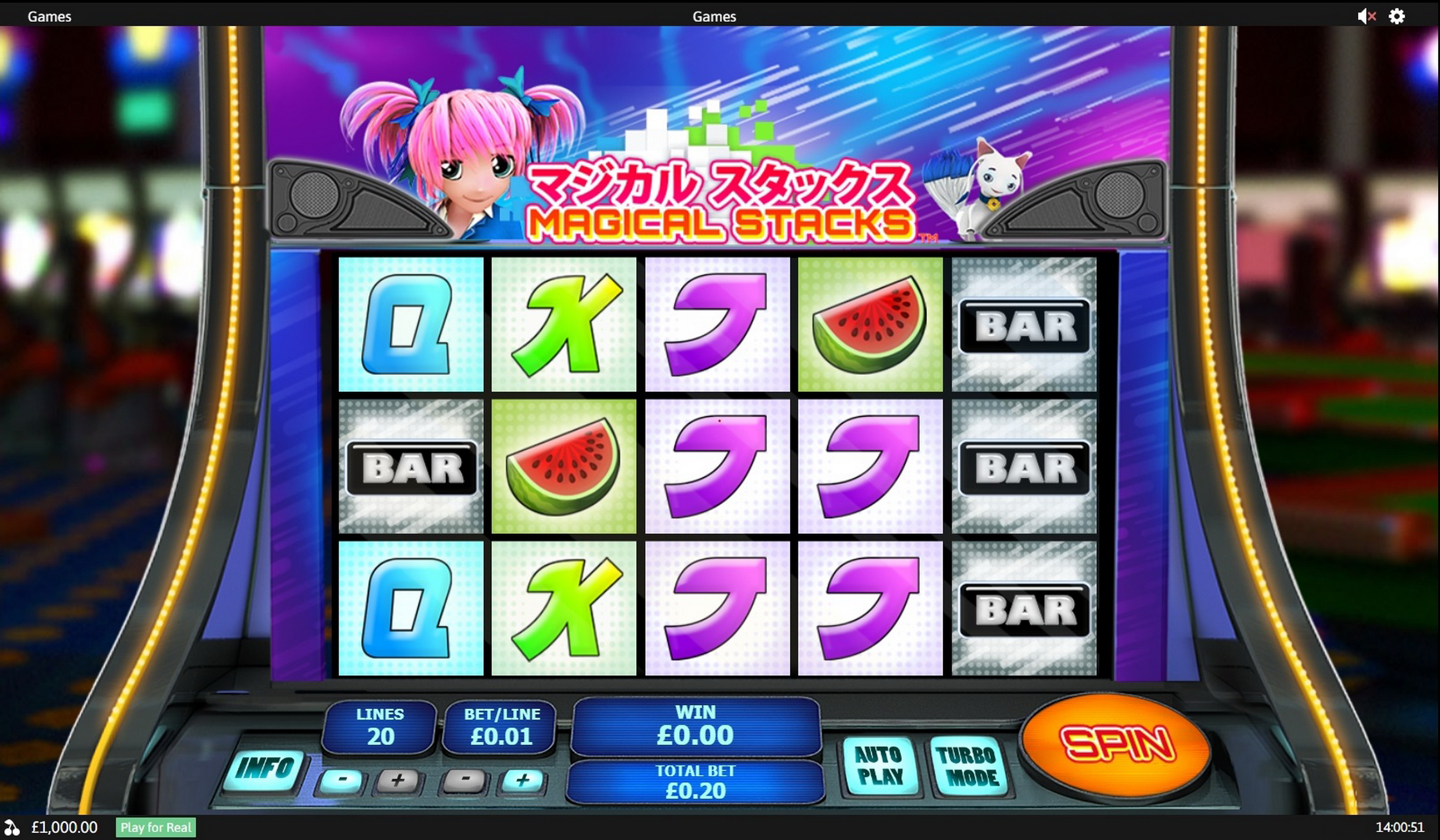 Reels in Magical Stacks Slot Game by Playtech