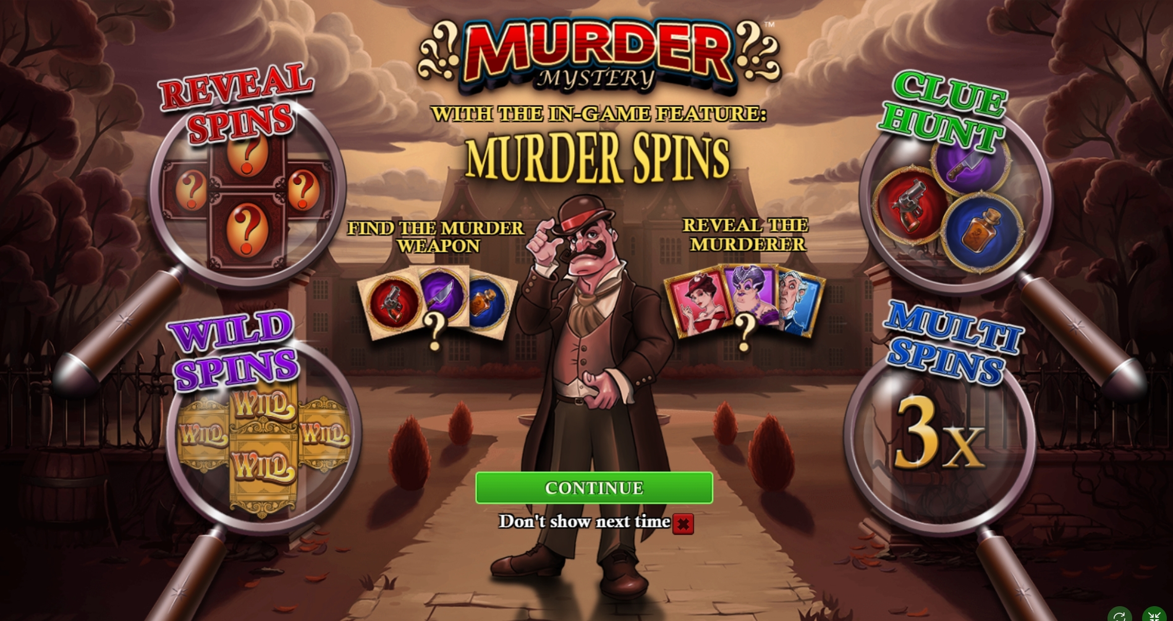 Play Murder Mystery Free Casino Slot Game by Playtech