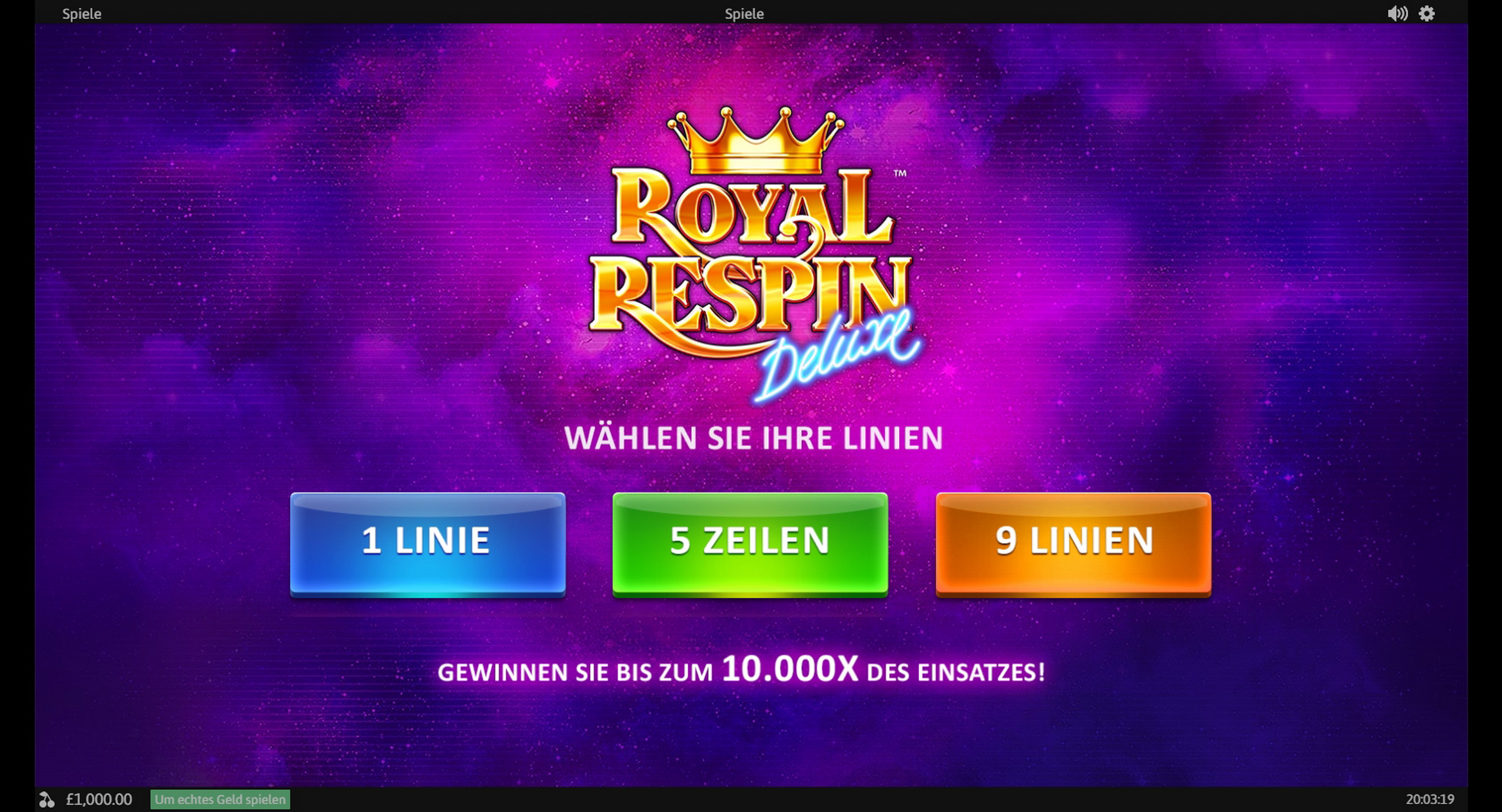Play Royal Respin Deluxe Free Casino Slot Game by Playtech