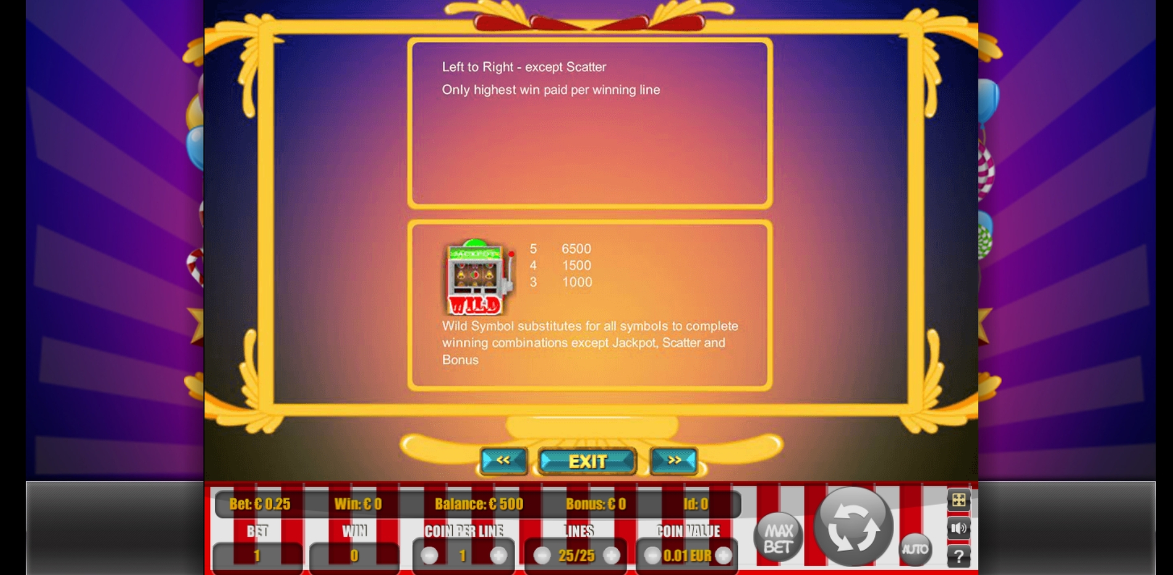 Info of Coin Mania Slot Game by Portomaso Gaming