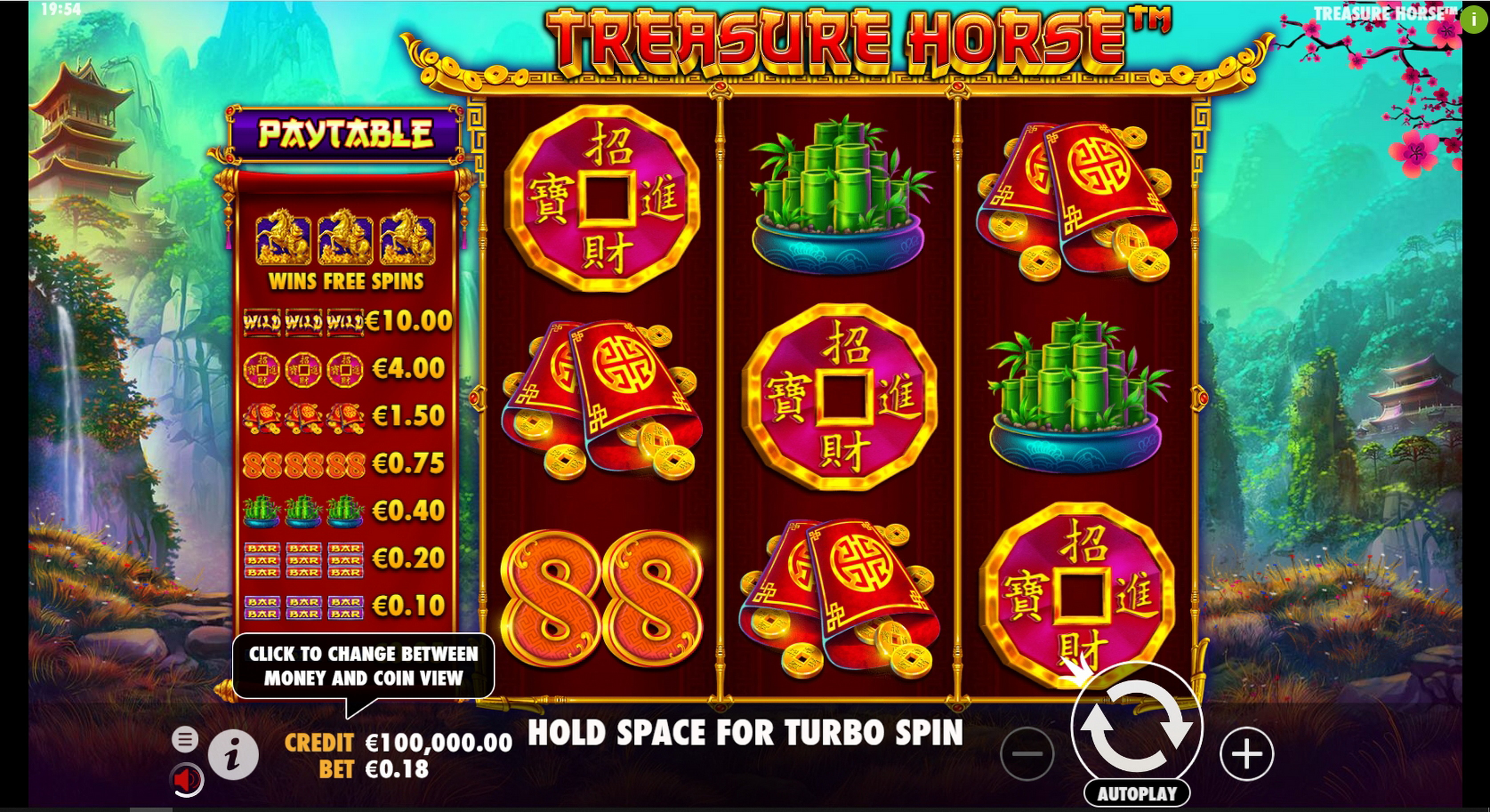 Reels in Treasure Horse Slot Game by Pragmatic Play
