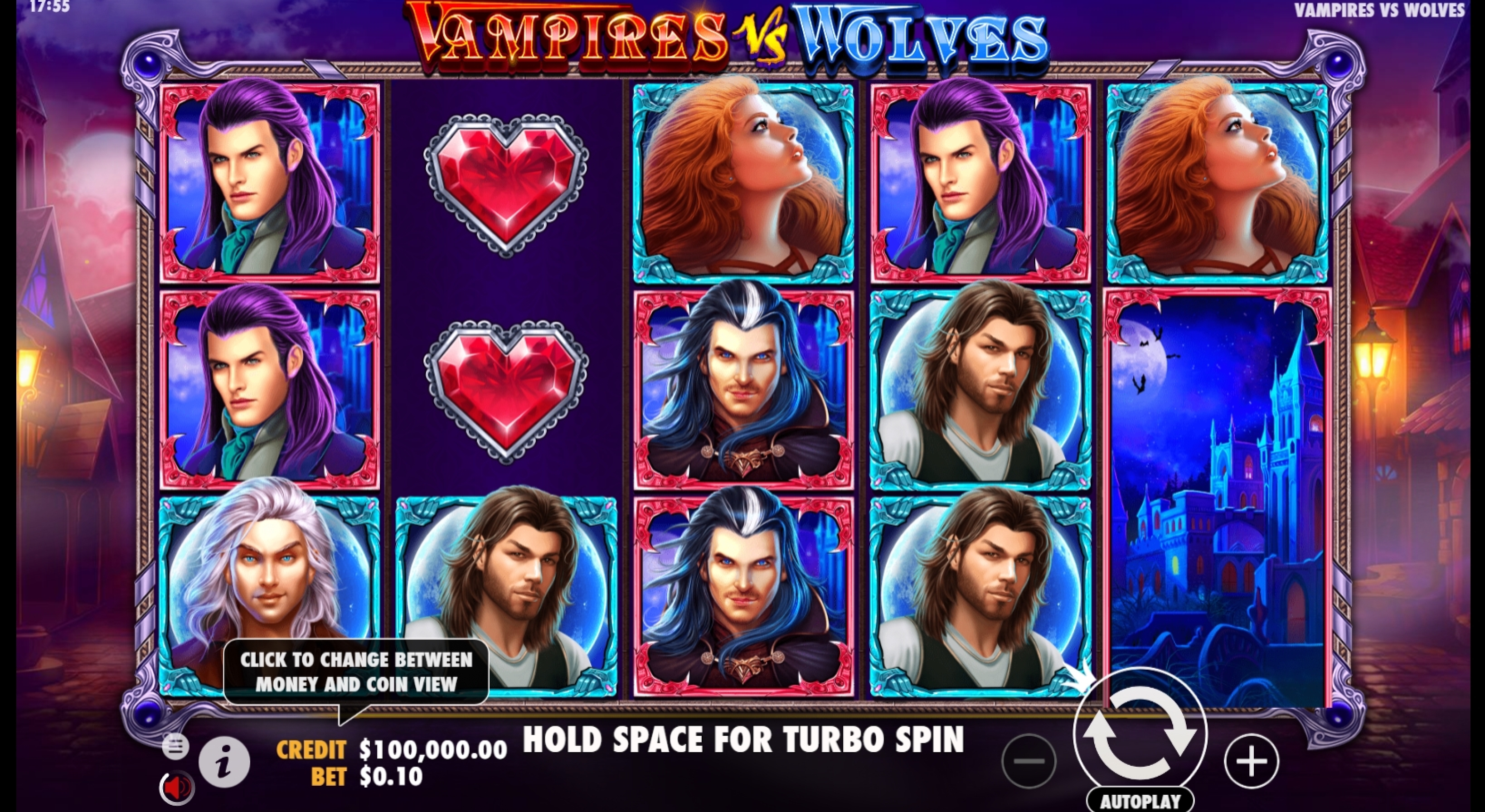 Reels in Vampires vs Wolves Slot Game by Pragmatic Play