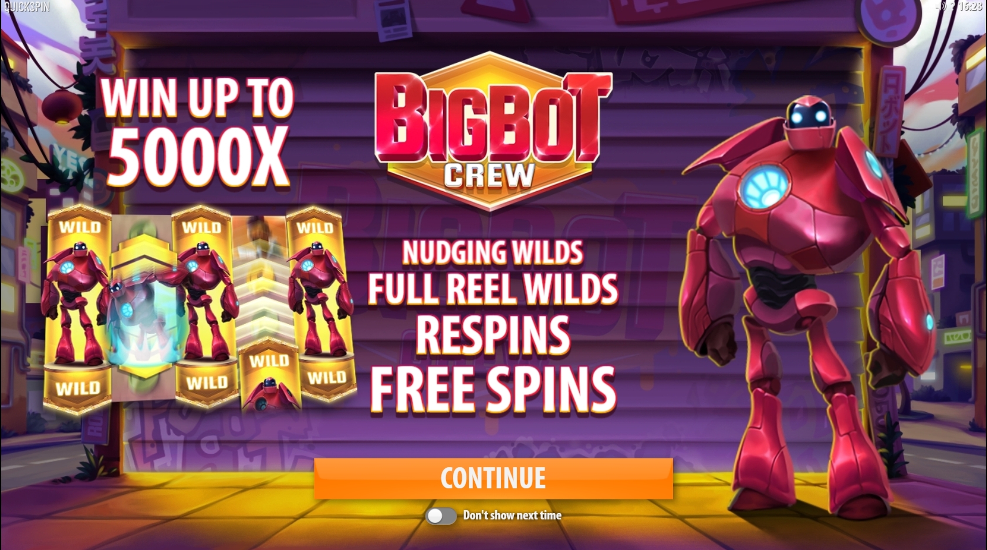 Play Big Bot Crew Free Casino Slot Game by Quickspin