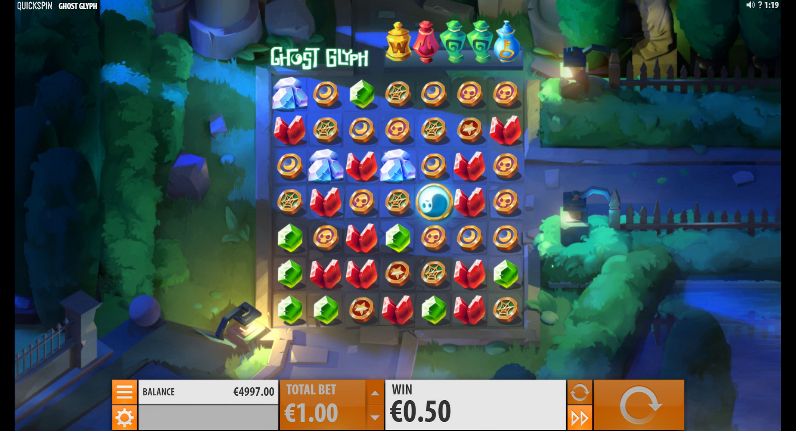 Win Money in Ghost Glyph Free Slot Game by Quickspin