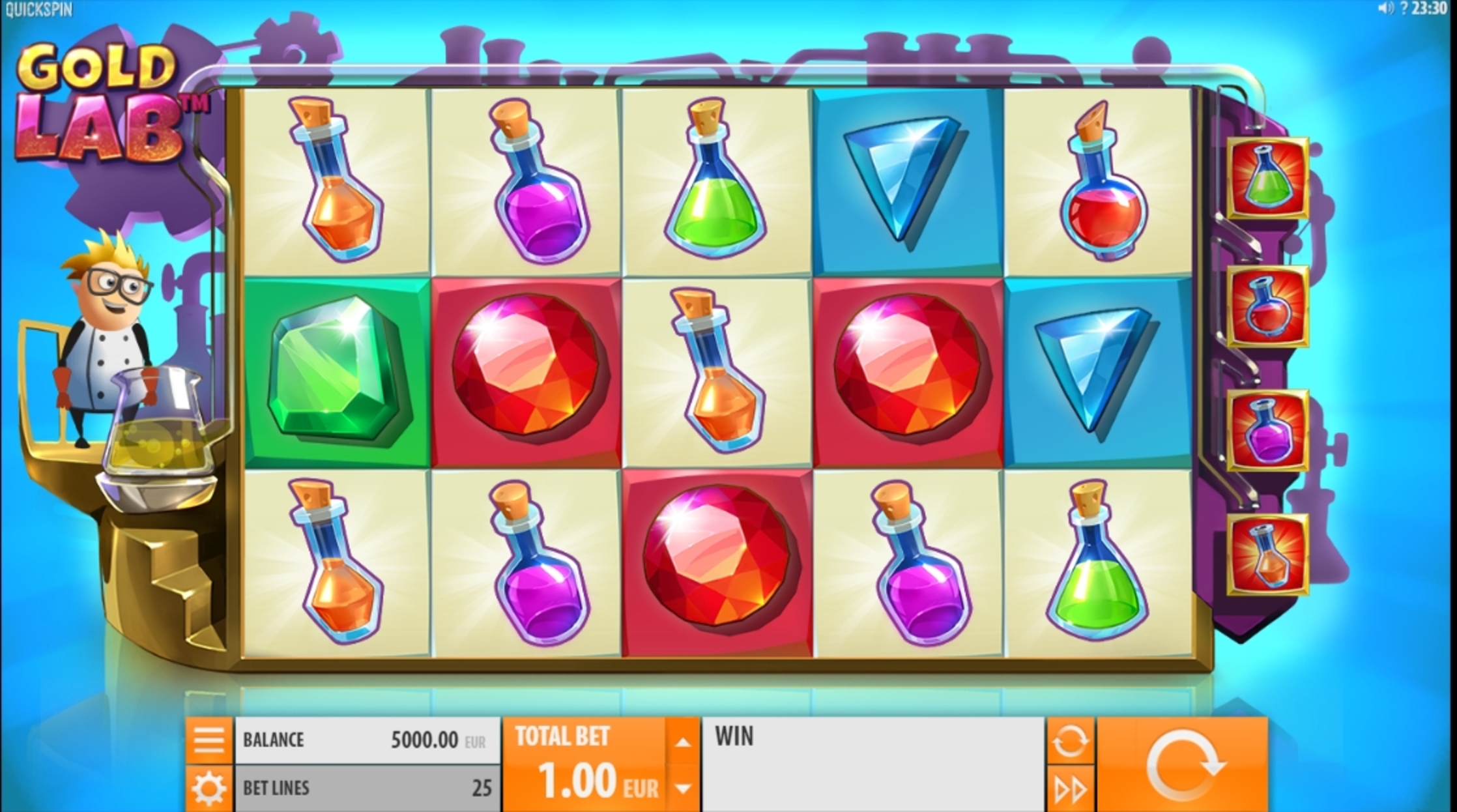 Reels in Gold Lab Slot Game by Quickspin