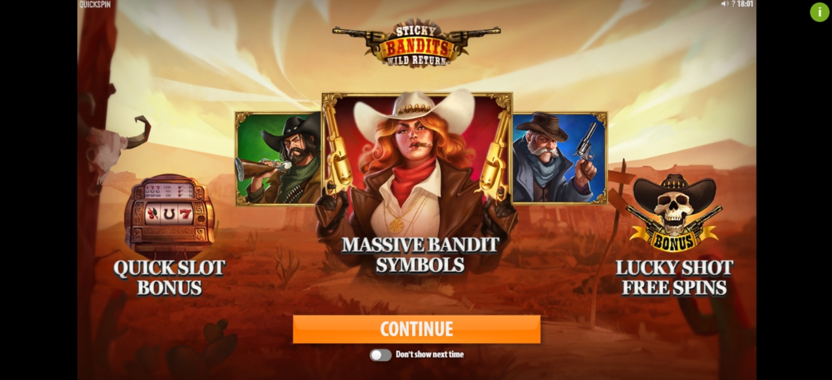 Play Sticky Bandits: Wild Return Free Casino Slot Game by Quickspin