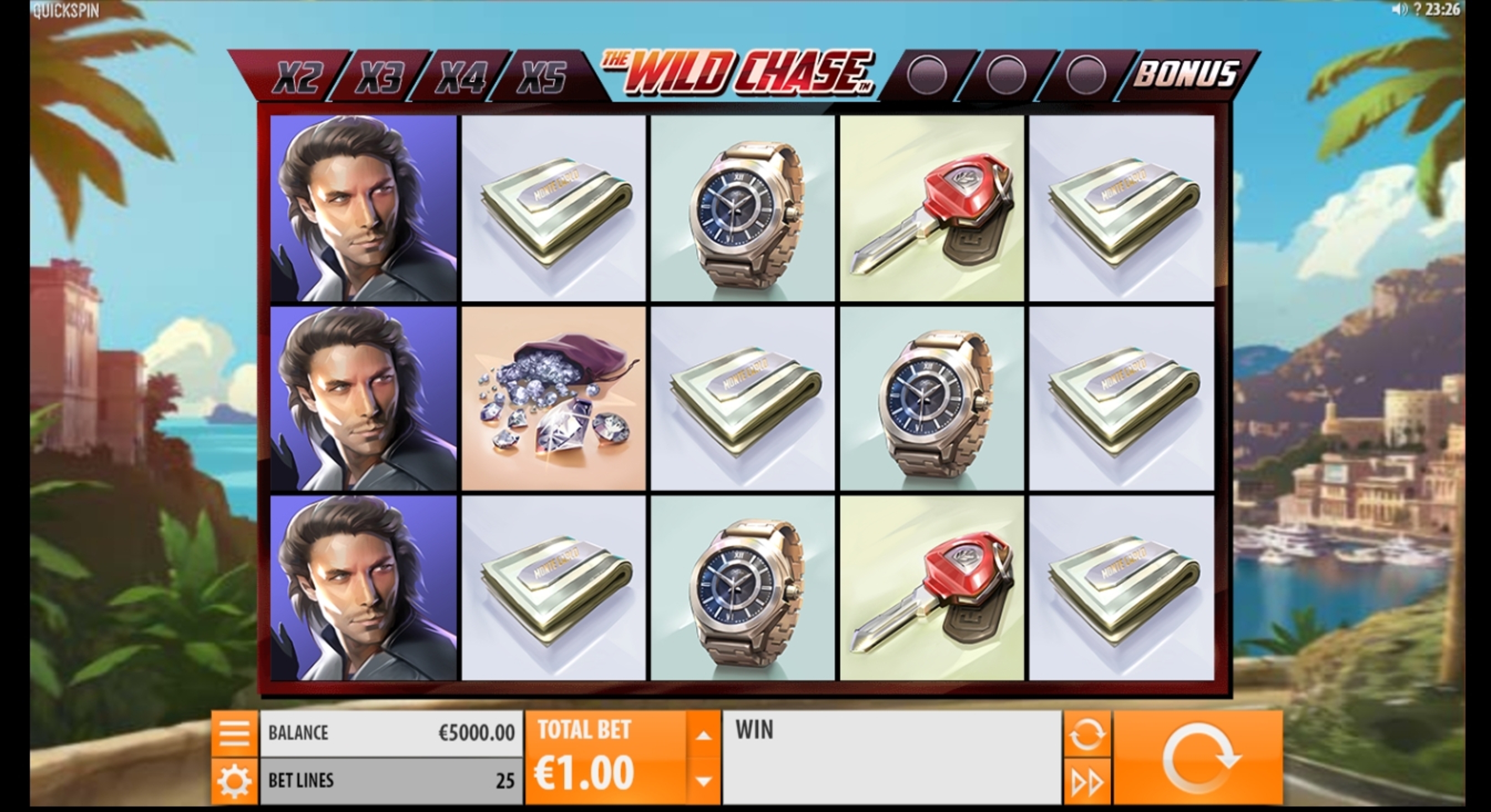 Reels in The Wild Chase Slot Game by Quickspin