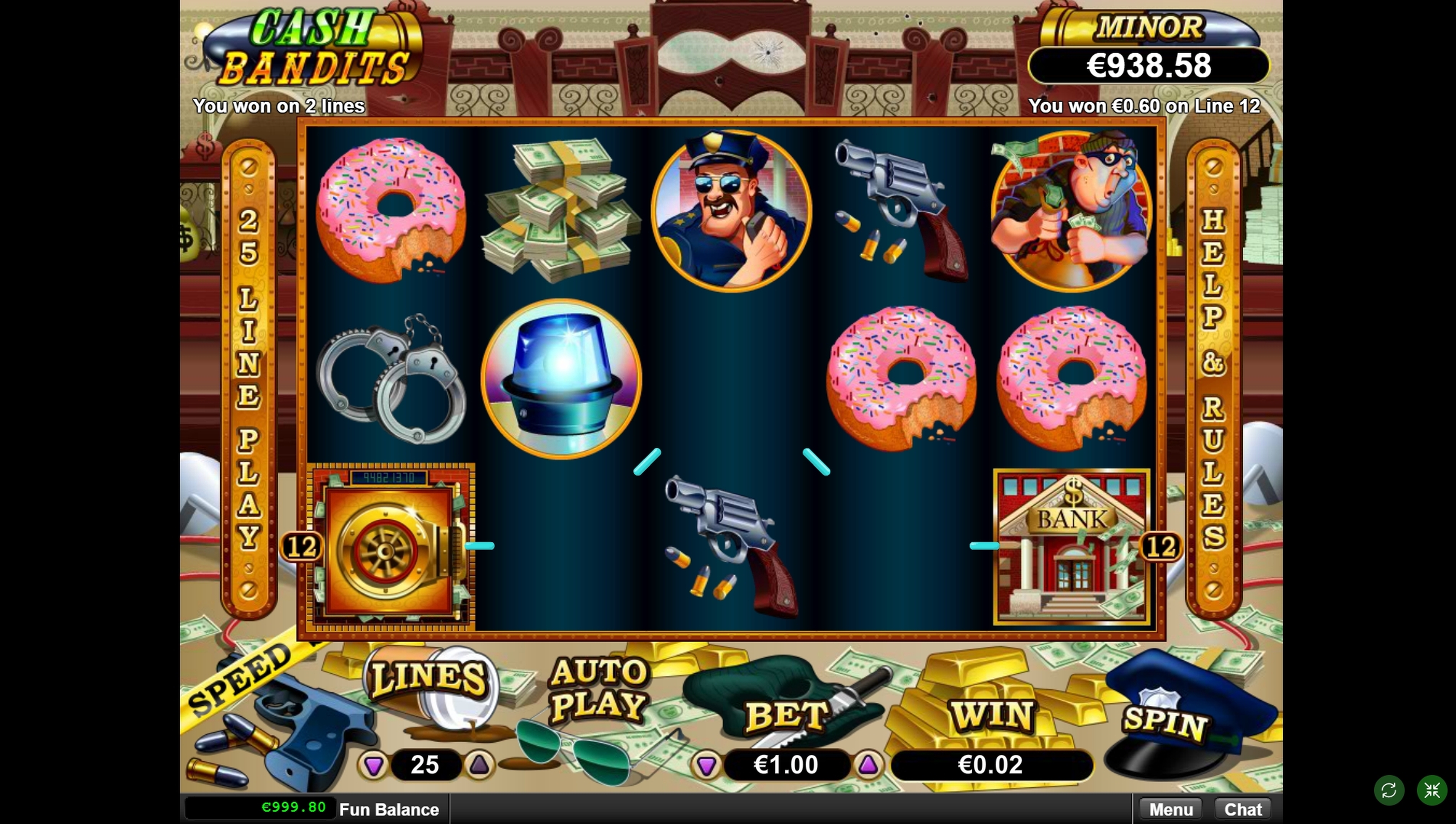 Win Money in Cash Bandits Free Slot Game by Real Time Gaming