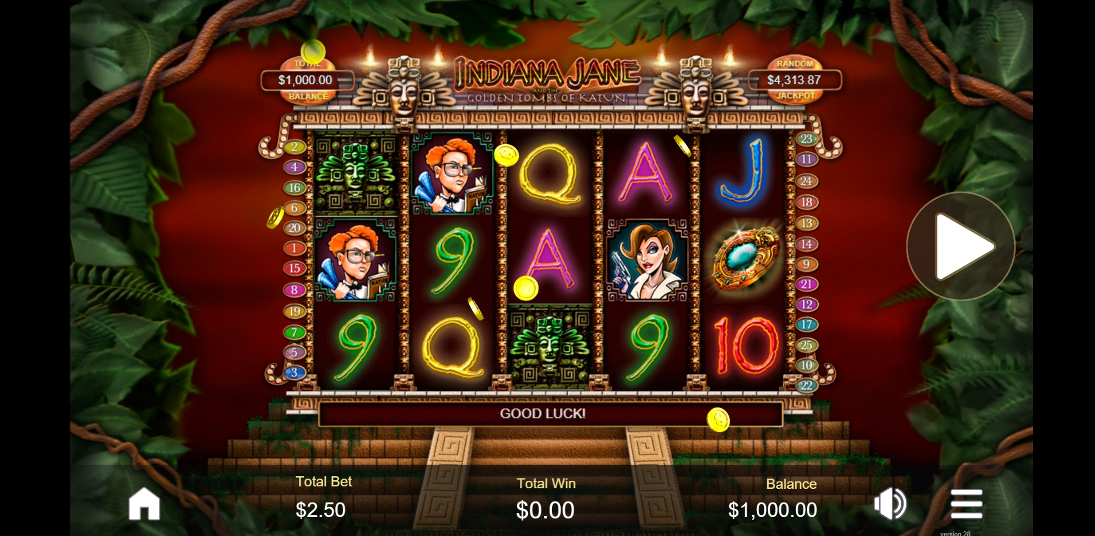 Reels in Indiana Jane Slot Game by Real Time Gaming