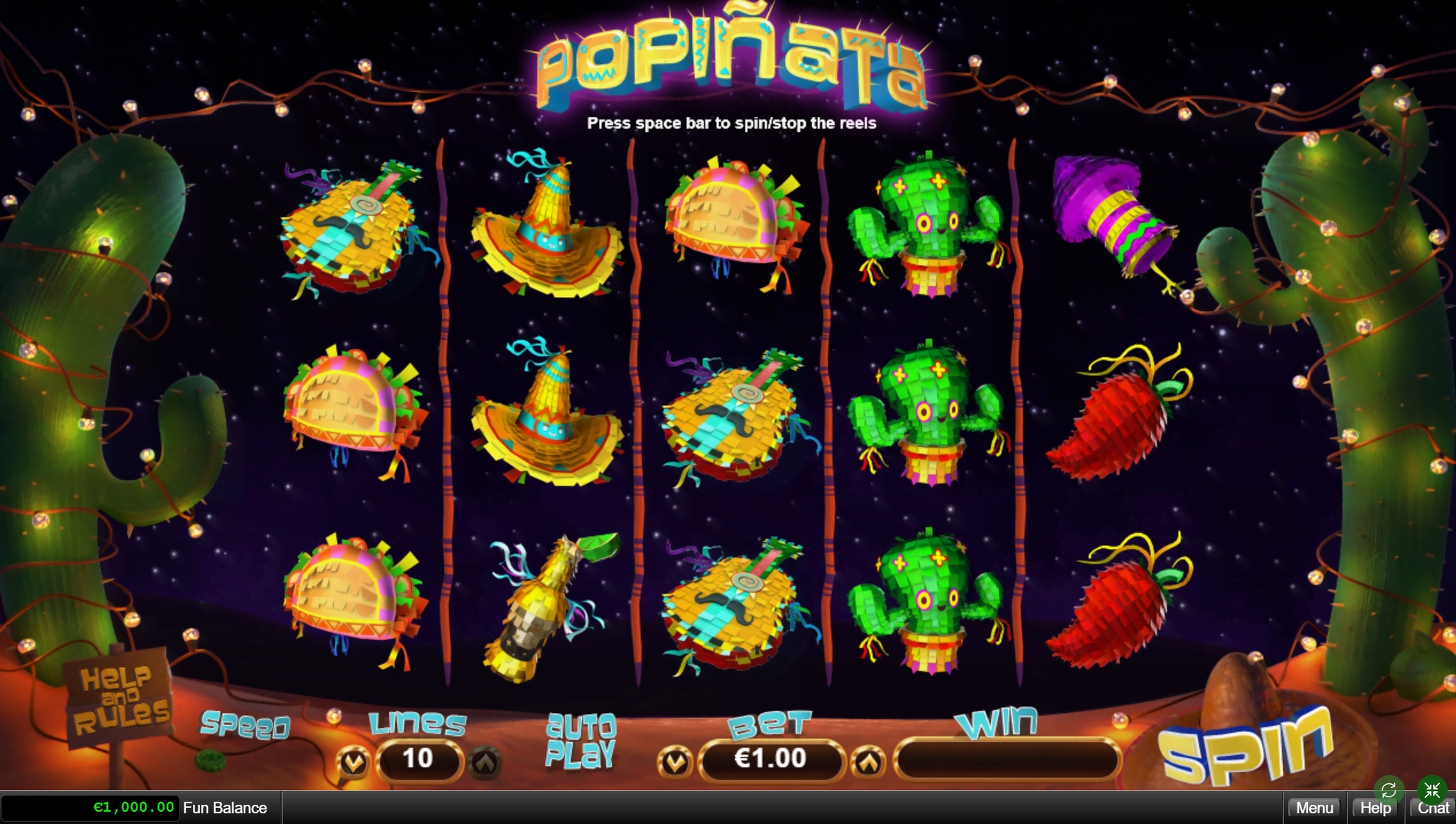 Reels in Popinata Slot Game by Real Time Gaming