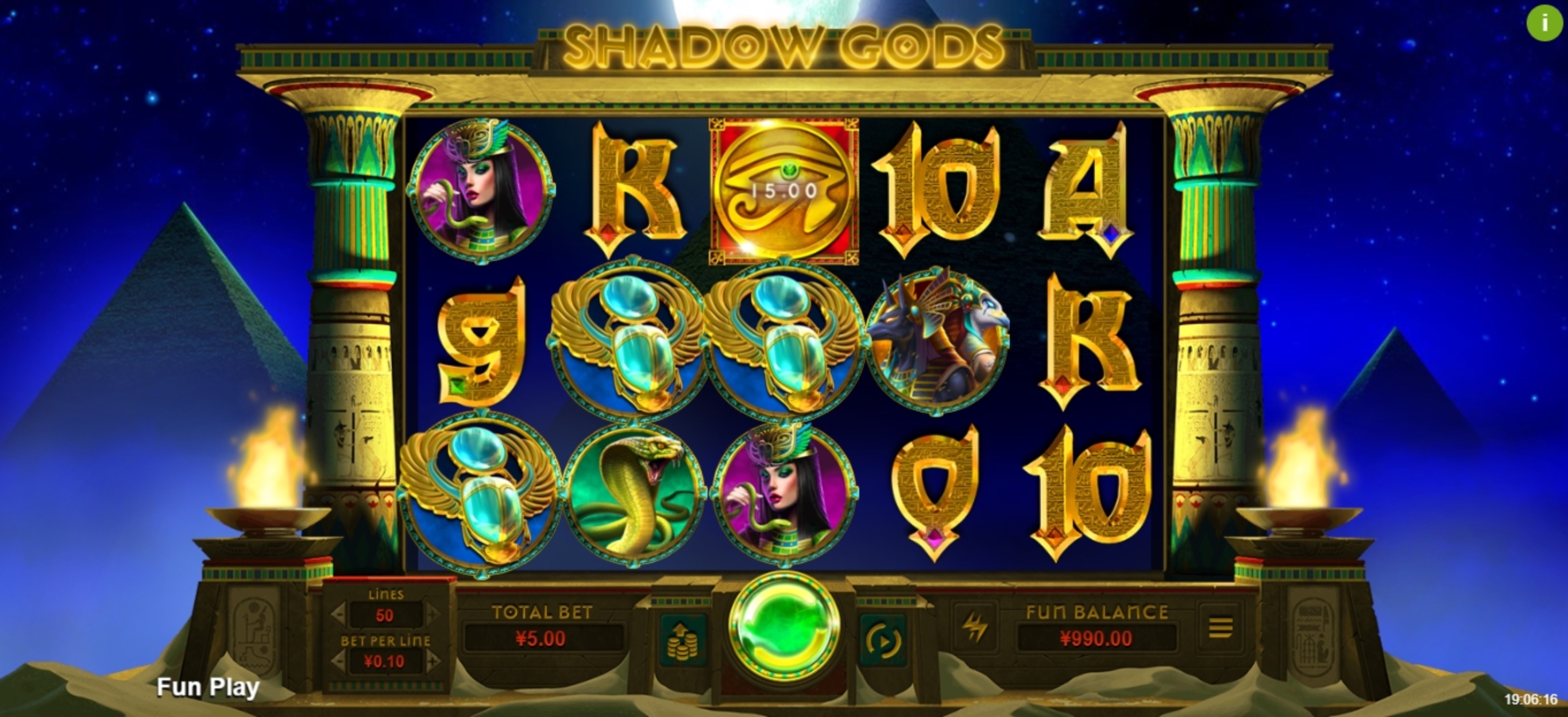 Win Money in Shadow Gods Free Slot Game by Real Time Gaming