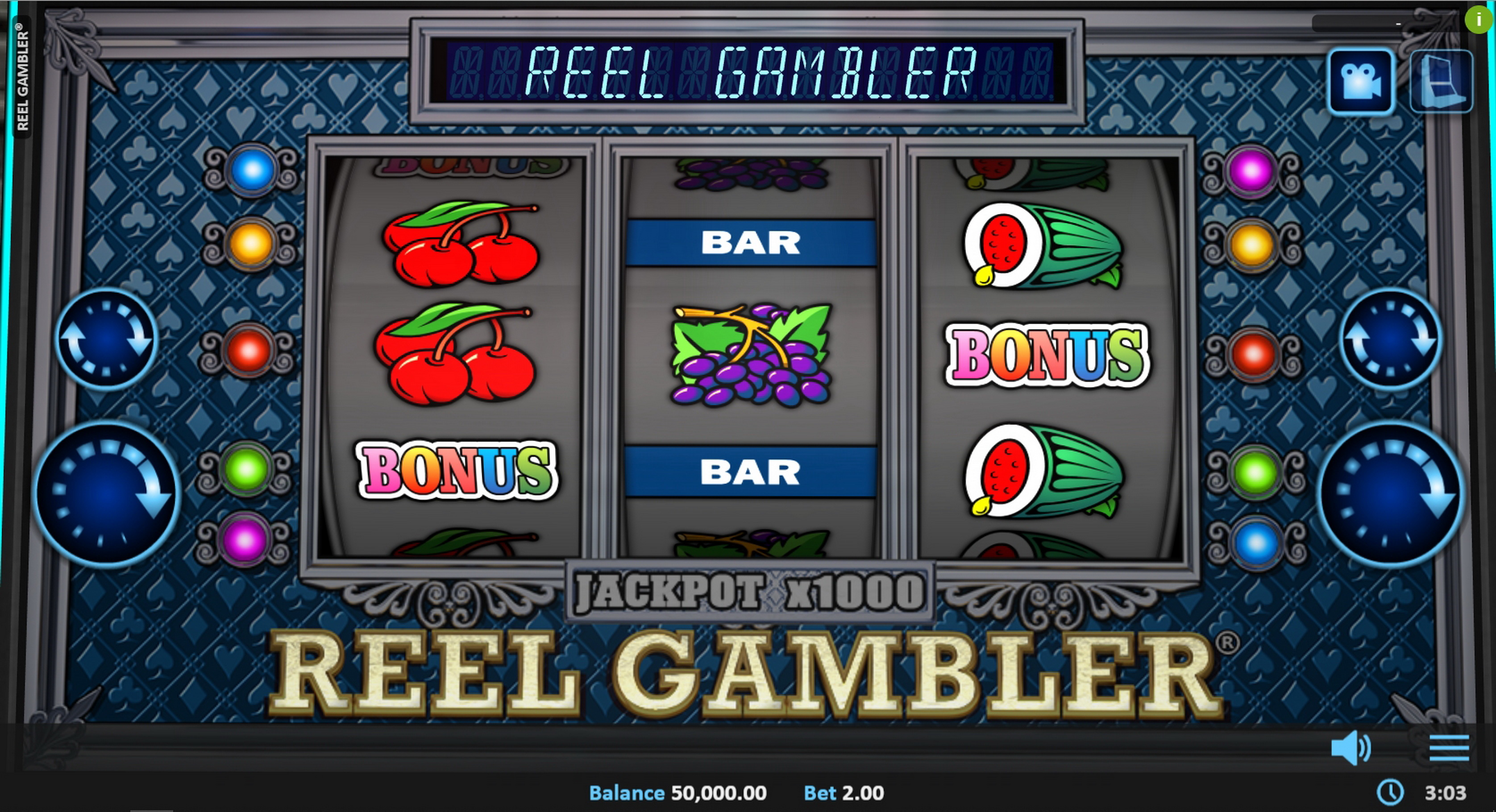 Reels in Reel Gambler Slot Game by Realistic Games