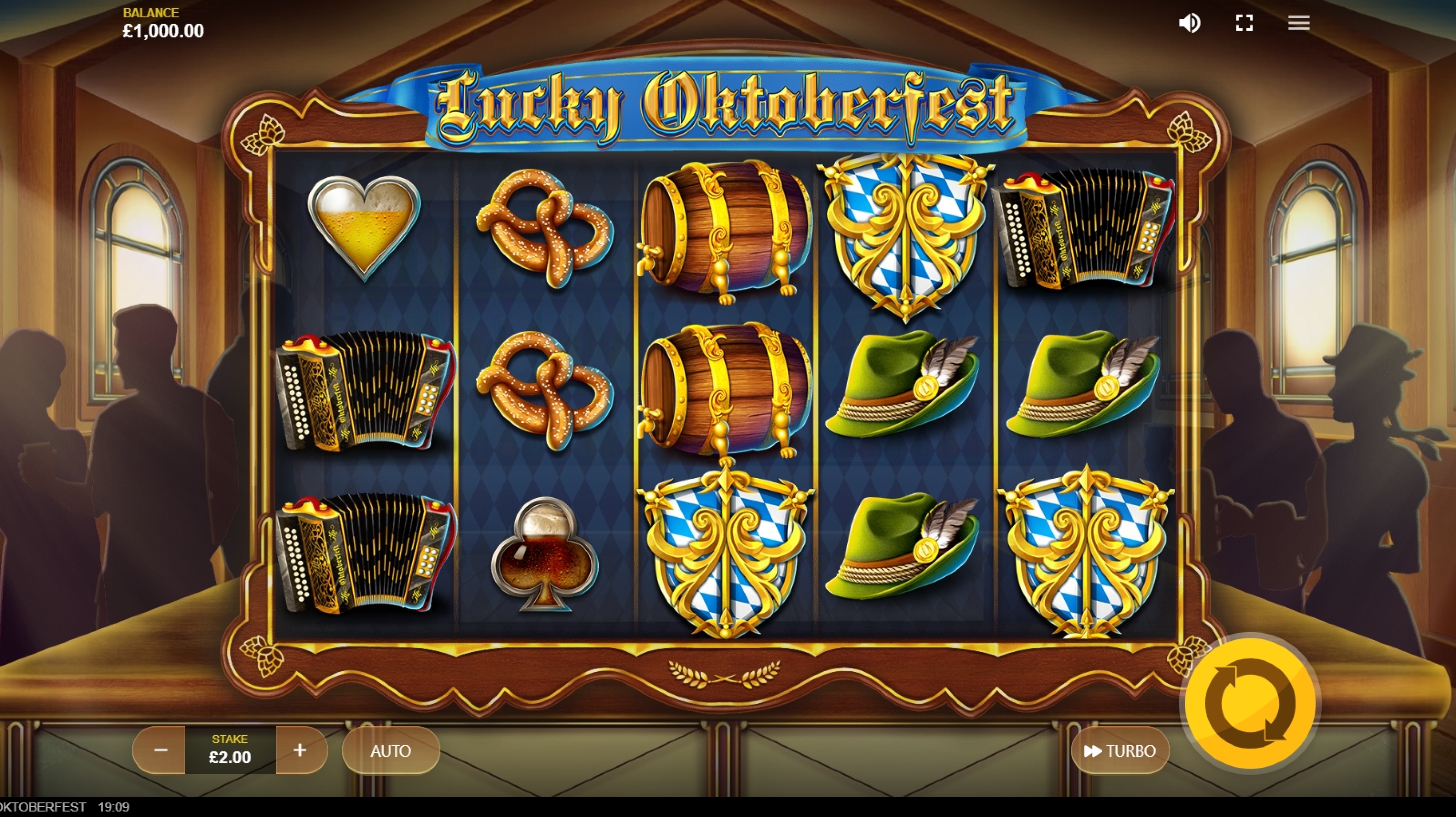 Reels in Lucky Oktoberfest Slot Game by Red Tiger Gaming
