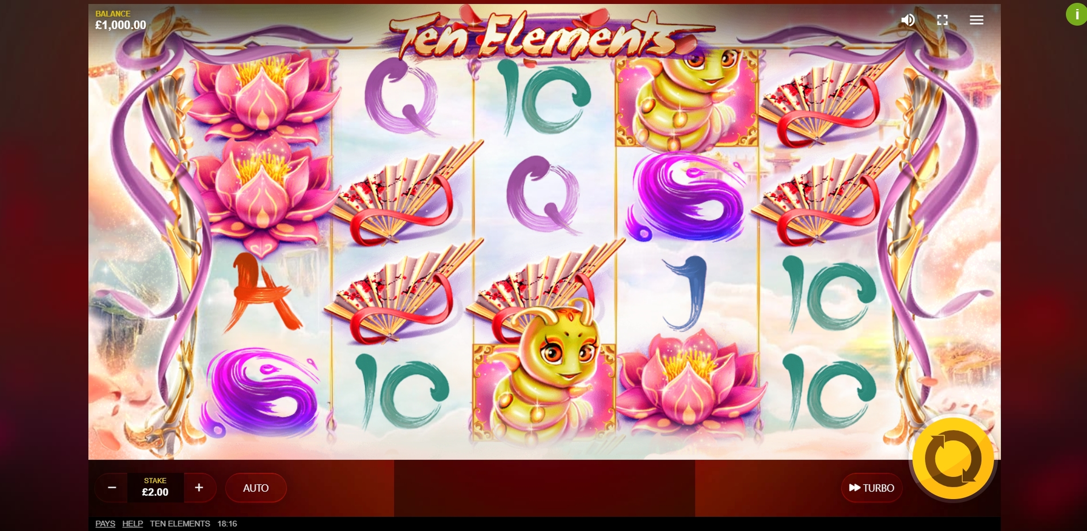 Reels in Ten Elements Slot Game by Red Tiger Gaming