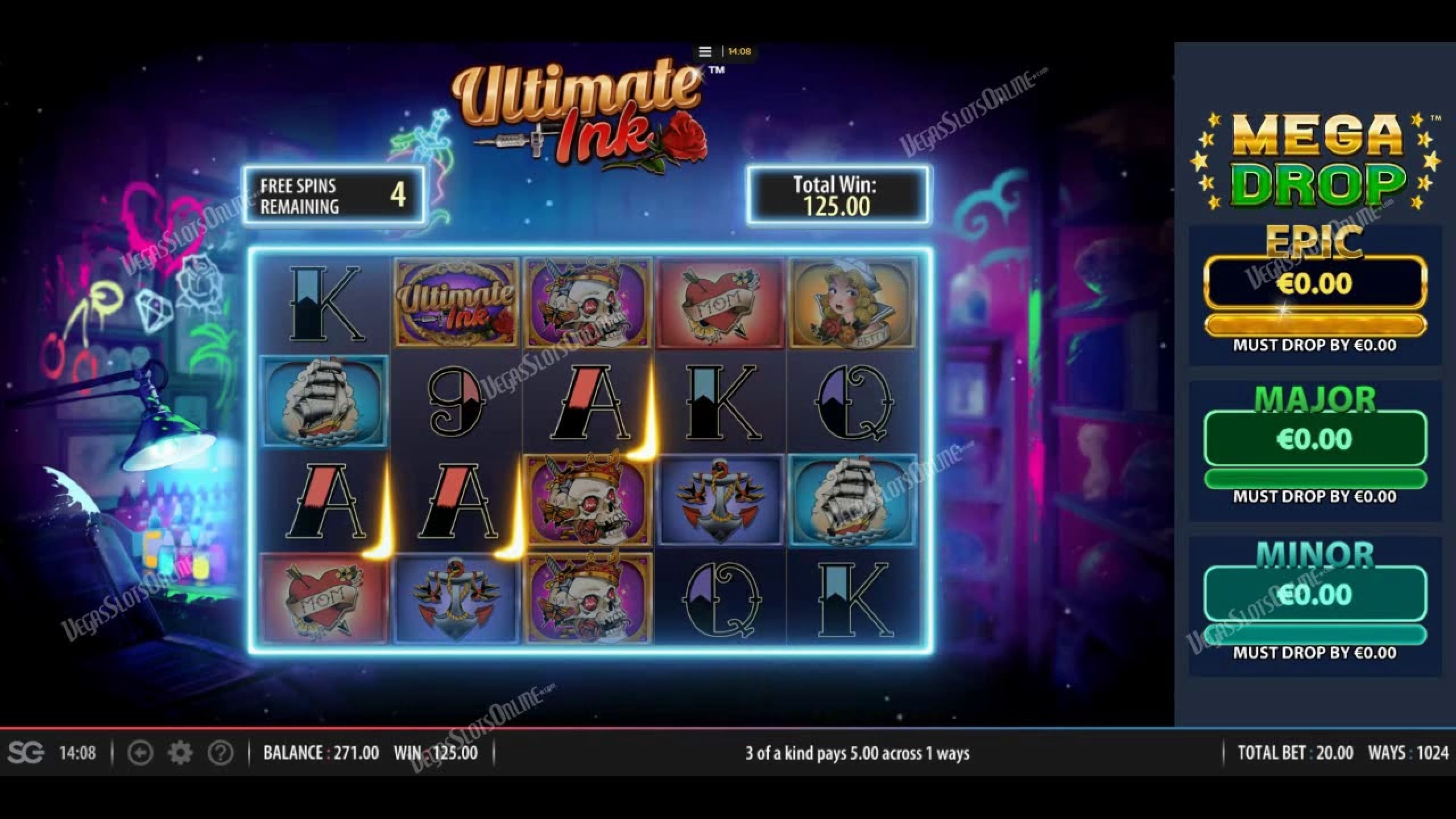 The Ultimate Ink Online Slot Demo Game by Red7 Mobile
