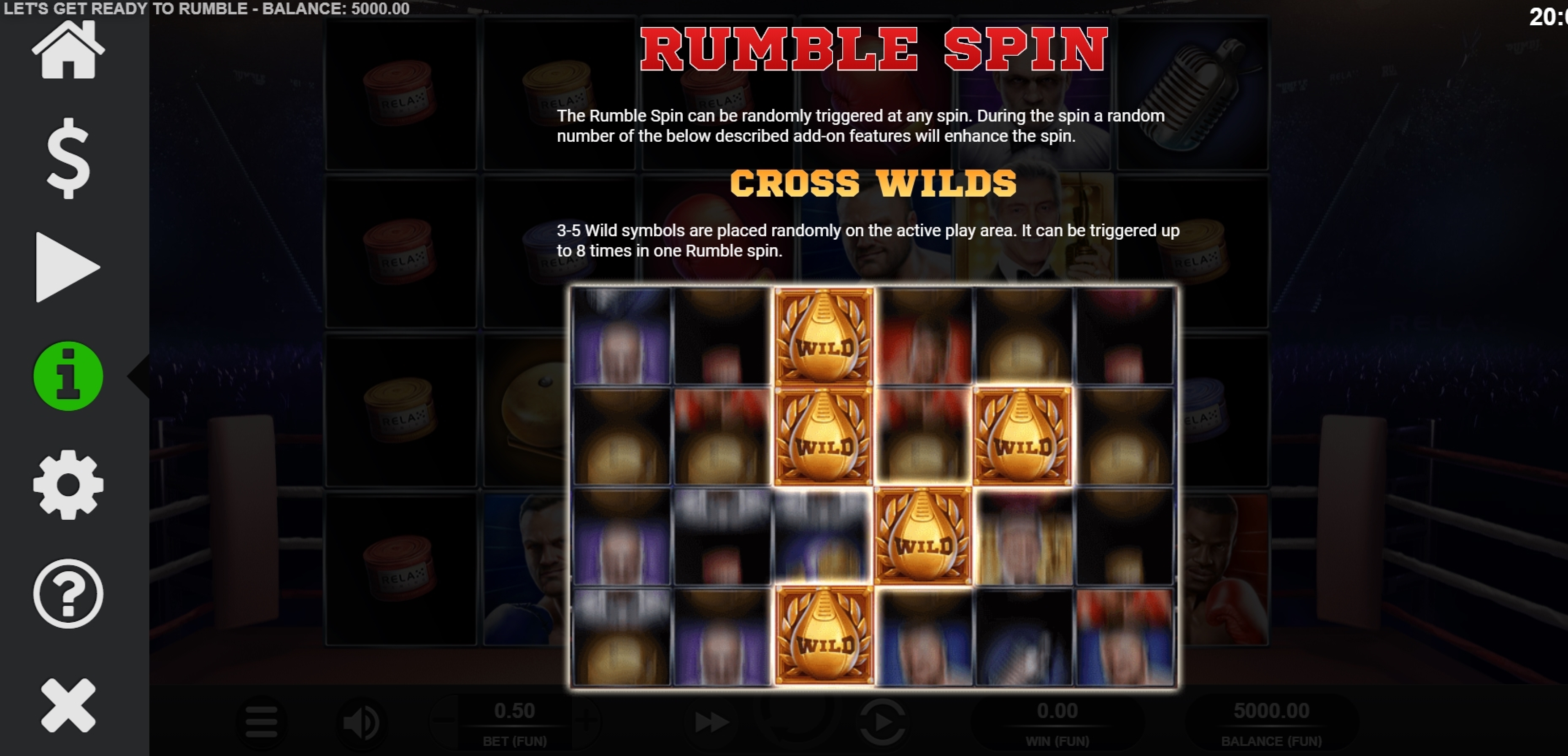 Info of Let's Get Ready to Rumble Slot Game by Relax Gaming
