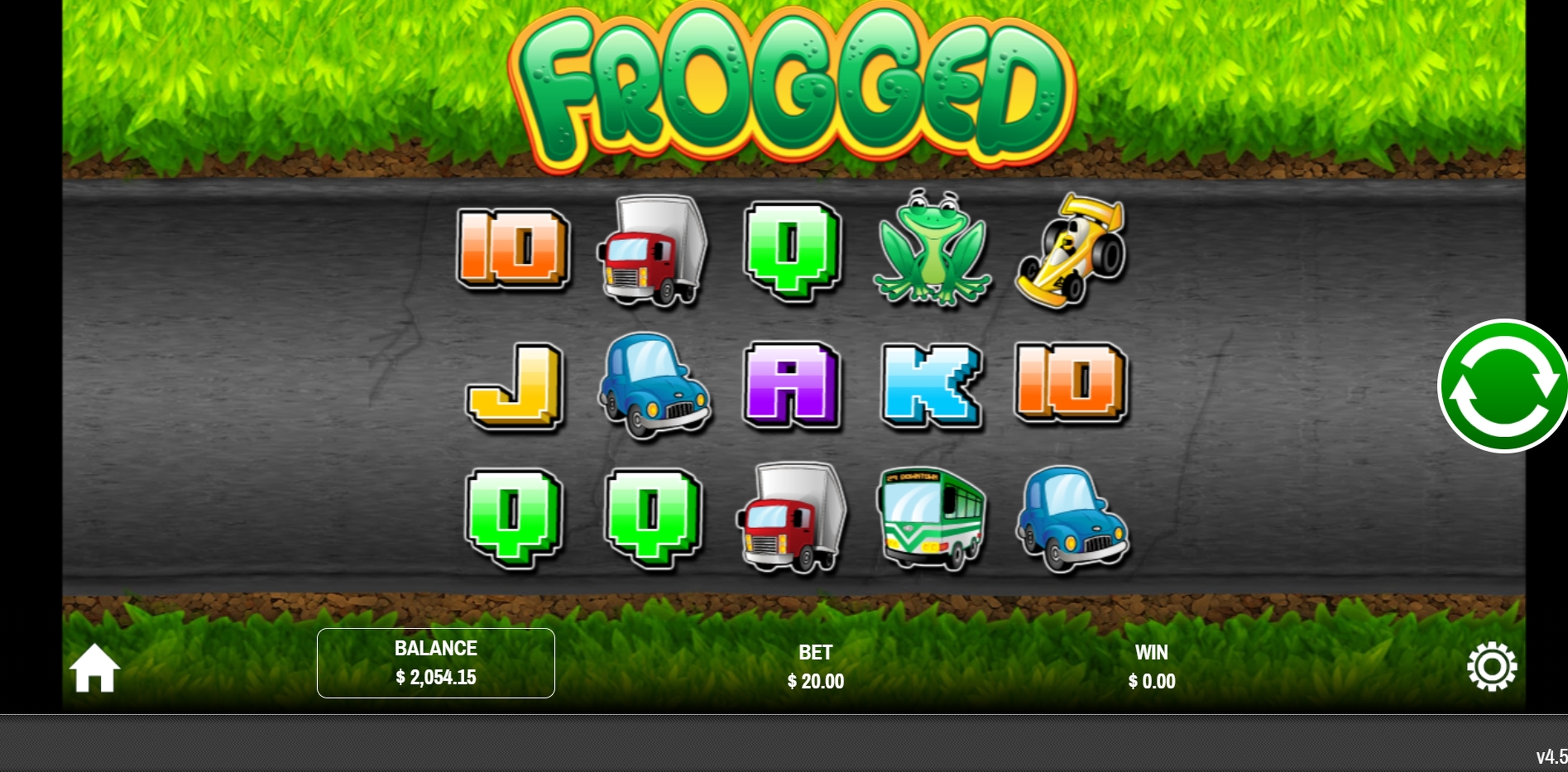 Reels in Frogged Slot Game by Rival