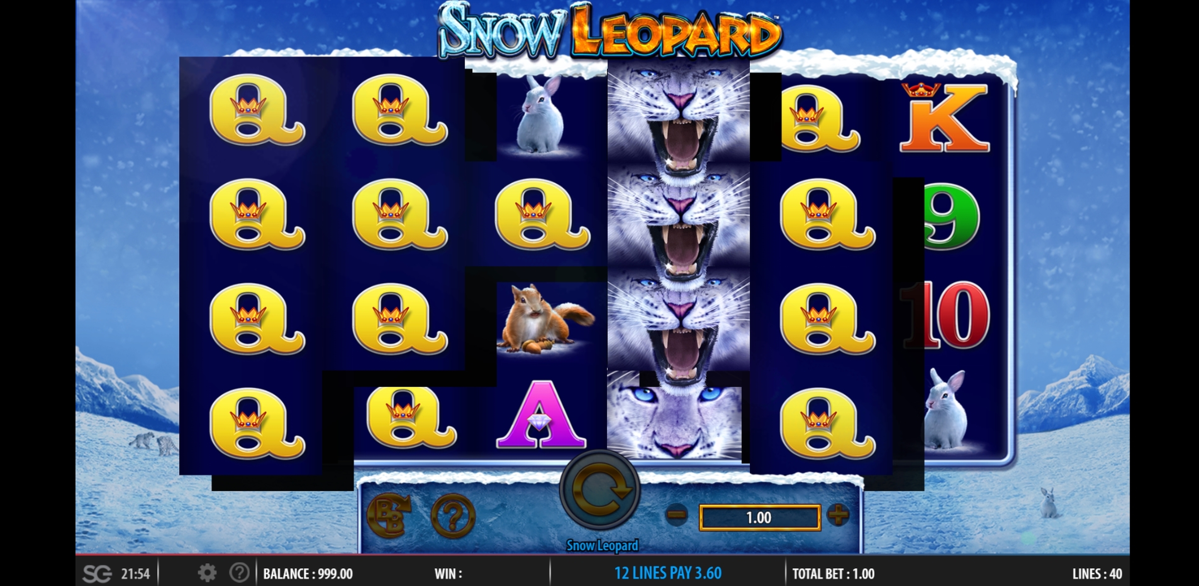 Win Money in Snow Leopard Free Slot Game by WMS