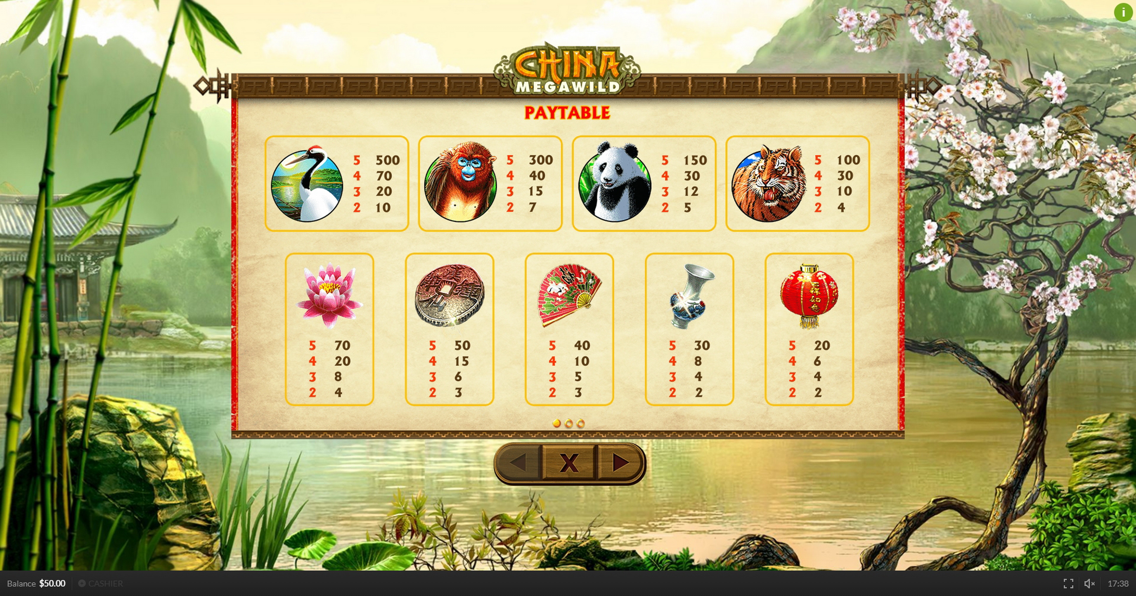 Info of China MegaWild Slot Game by Skywind