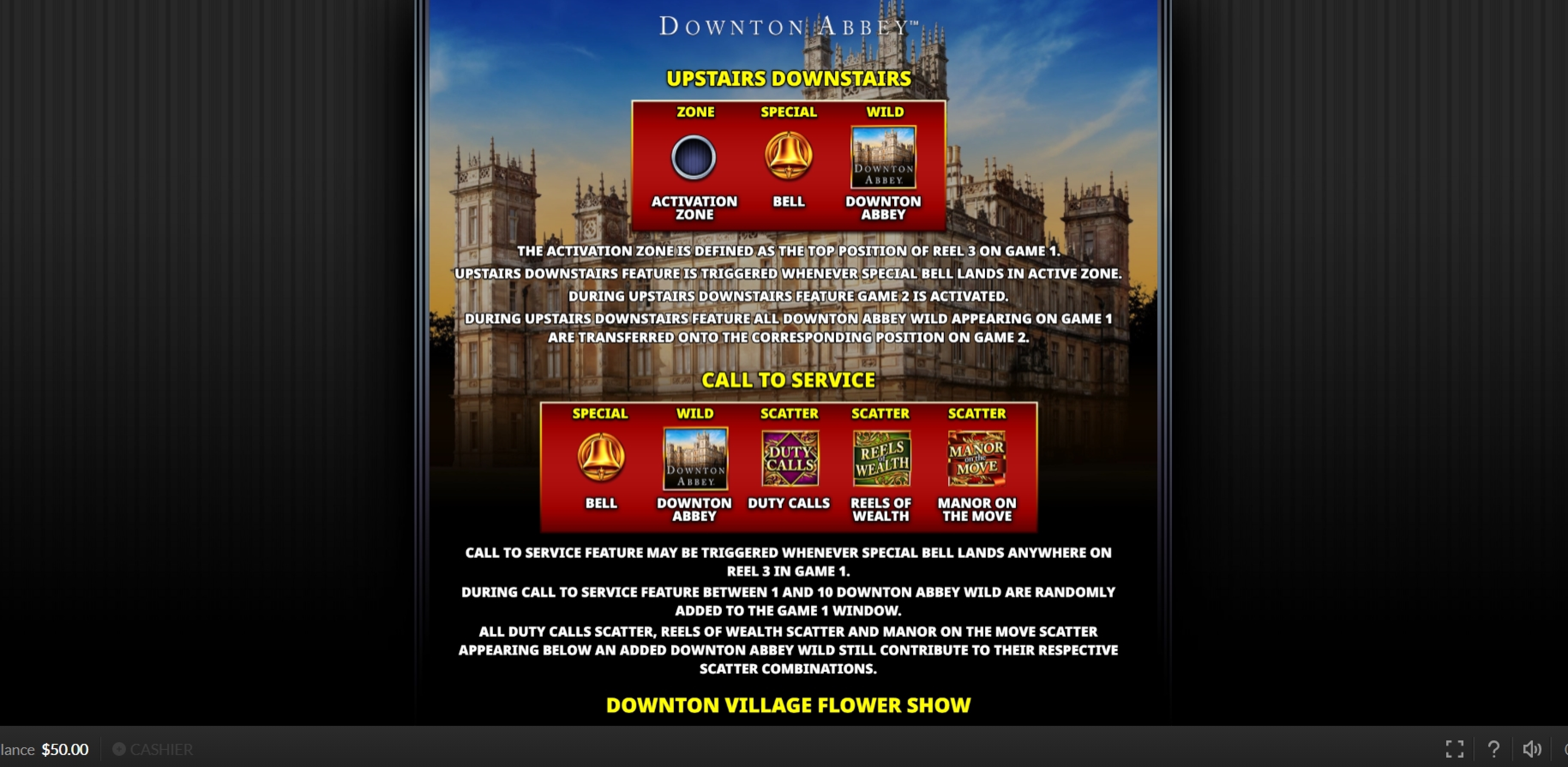 Info of Downton Abbey Slot Game by Skywind